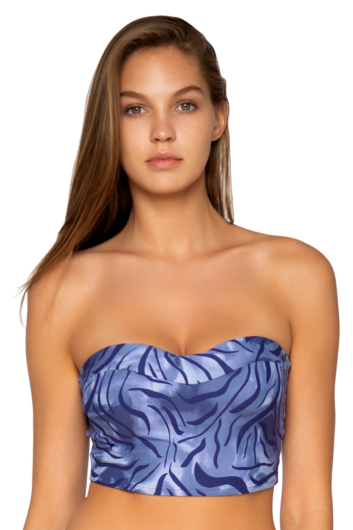Waverly Bandeau Sumatra - Stylish Floral Print Bikini Top for Women | Perfect for Beach, Pool & Summer Vacations