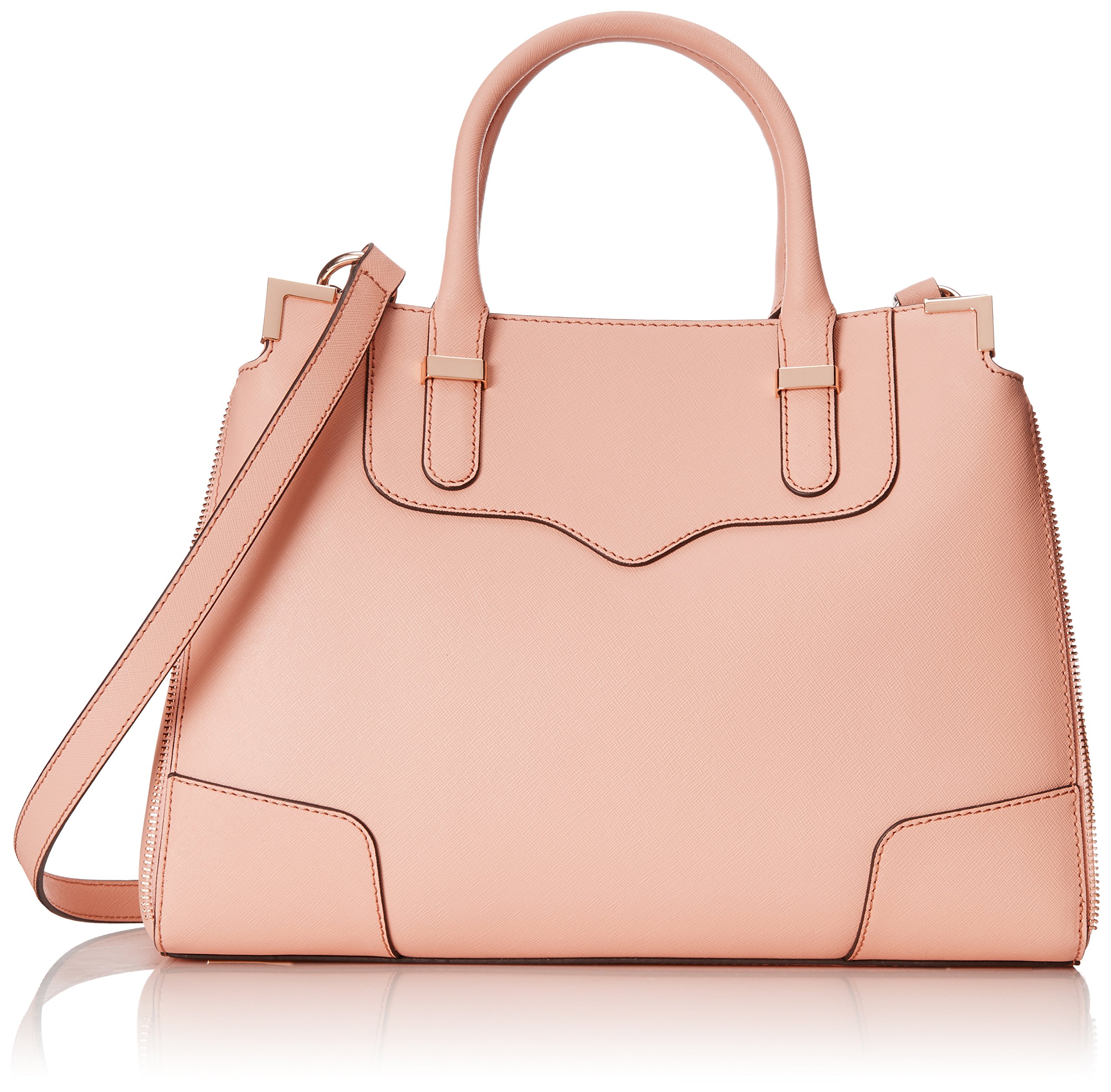 Rebecca Minkoff Amorous Satchel Handbag for Women - Stylish Leather Crossbody Purse with Adjustable Strap, Perfect for Work, Travel & Everyday Use