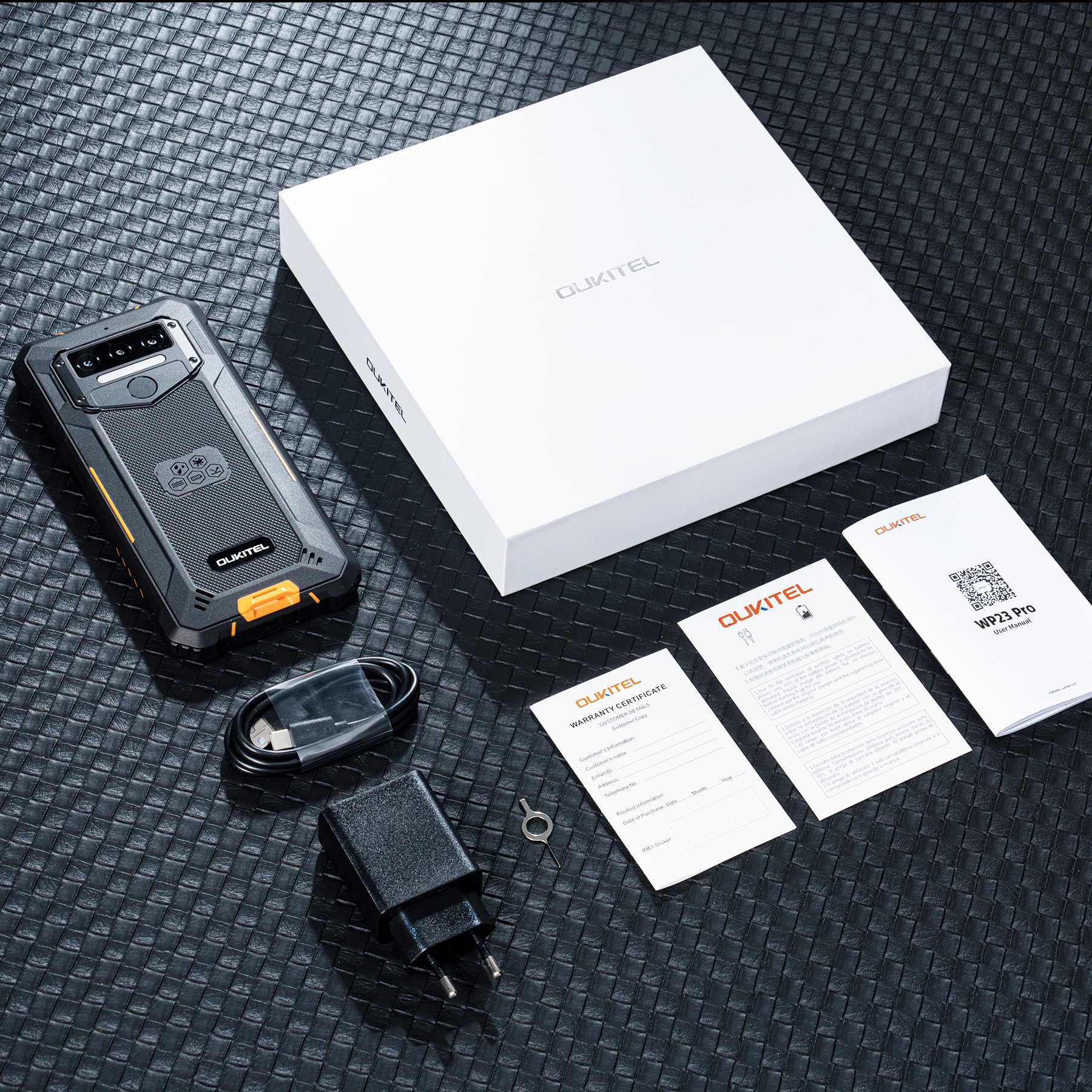 OUKITEL WP23 PRO Rugged Smartphone - 16GB RAM 128GB ROM, 10600mAh Battery, 6.52