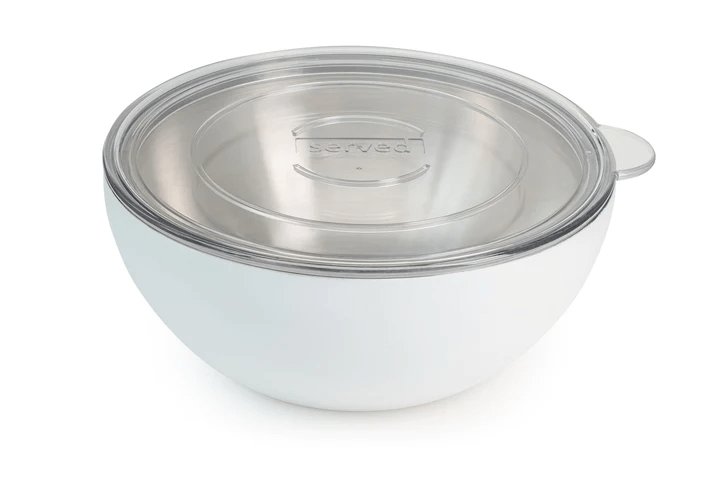 Premium White Insulated Serving Bowl - Keep Food Hot or Cold - Perfect for Parties, Picnics & Family Dinners