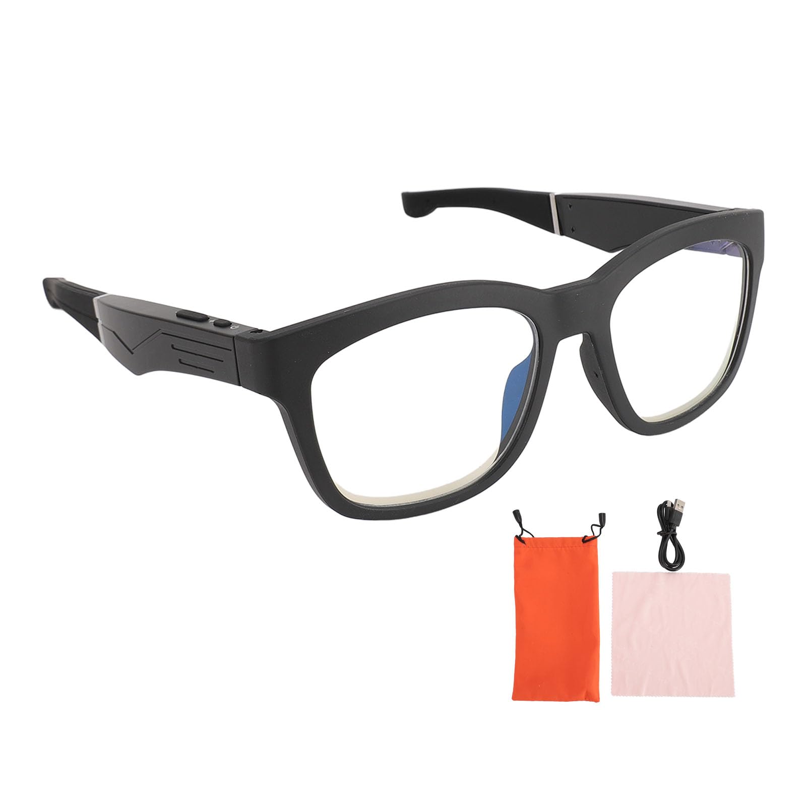 Smart Glasses with Anti Blue Light & Noise Cancellation - Wireless Bluetooth Headset for Men & Women - HD Stereo Sound for Outdoor Cycling, Running & Workouts
