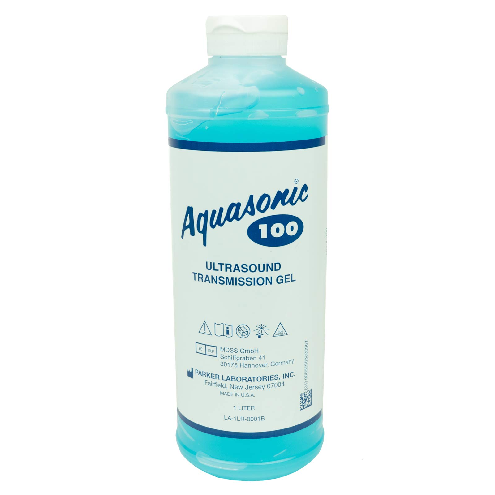 Aquasonic Ultrasound Gel - 1 Liter Bottle with Dispenser Cap | Professional Conductive Gel for Ultrasound Therapy, Medical Imaging & Tattoo Procedures | Ideal for Clinics, Hospitals & Home Use