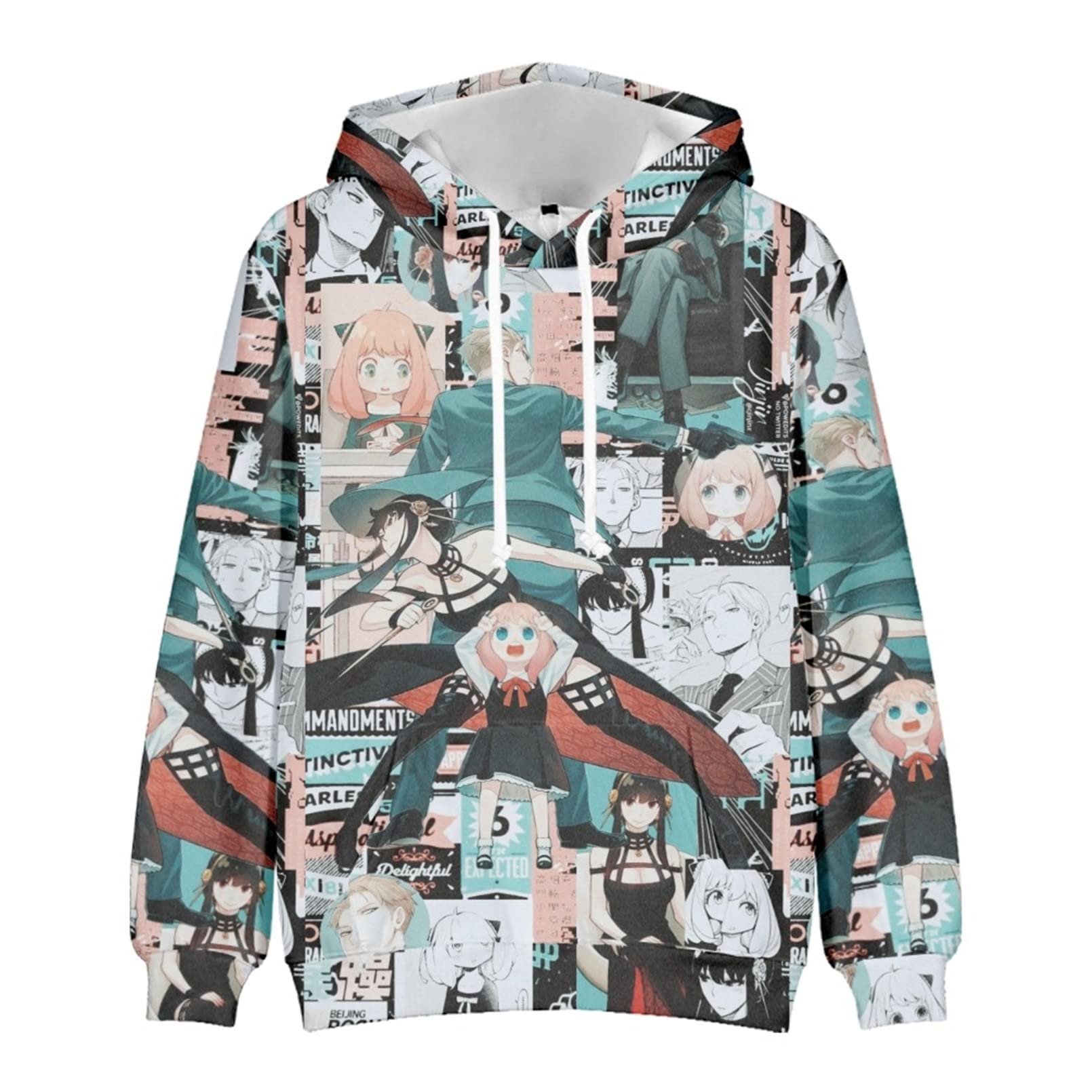 Spy x Family Anime Hoodie - Unisex Japanese Manga Long Sleeve Harajuku Sweatshirt | Casual Wear, Cosplay & Anime Enthusiast Gift