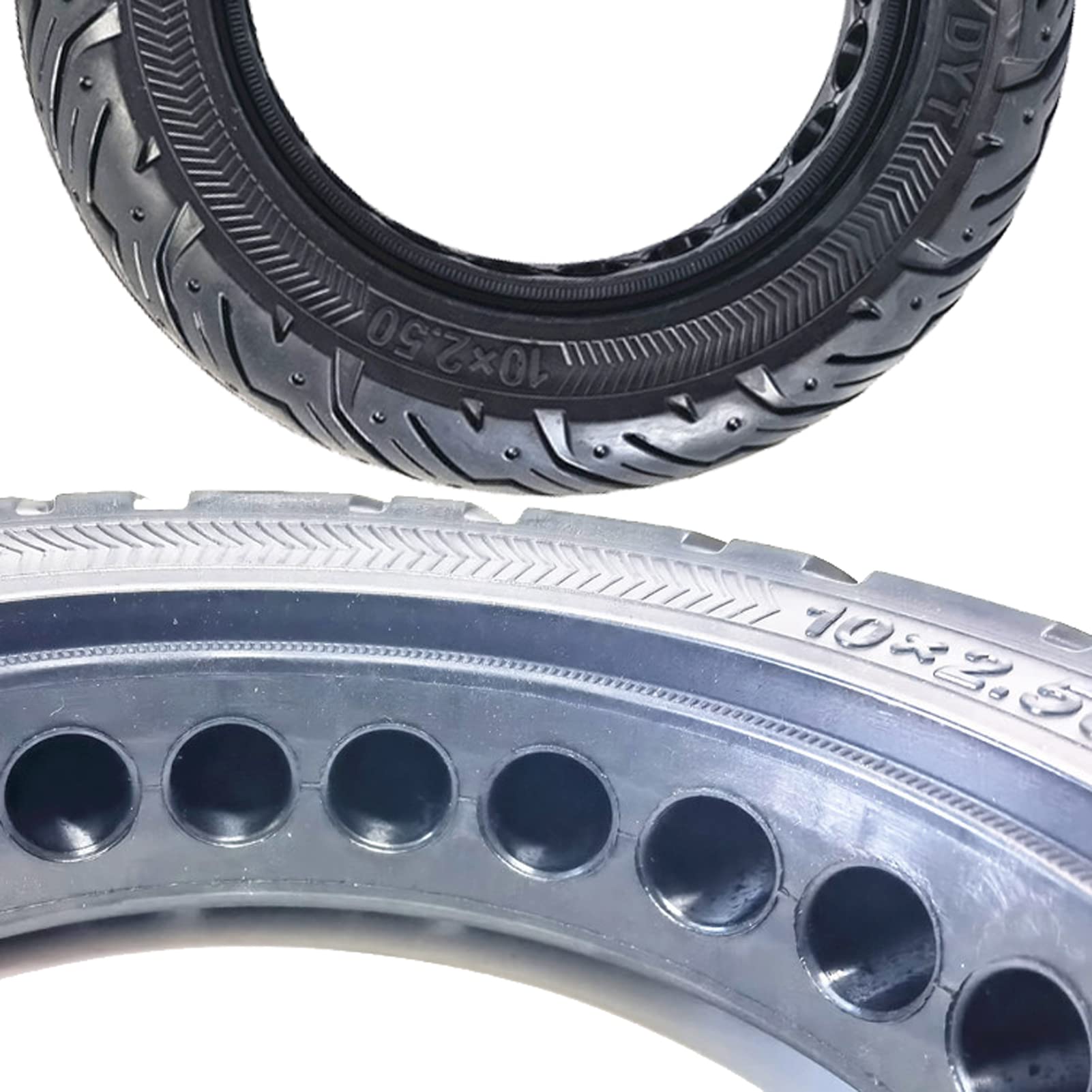 Durable Honeycomb Solid Tires for Electric Scooters - 10x2.50-6.5 Tubeless, Explosion-Proof Replacement Wheels (1 Pack) - Perfect for Commuting, Urban Travel & Last-Mile Delivery