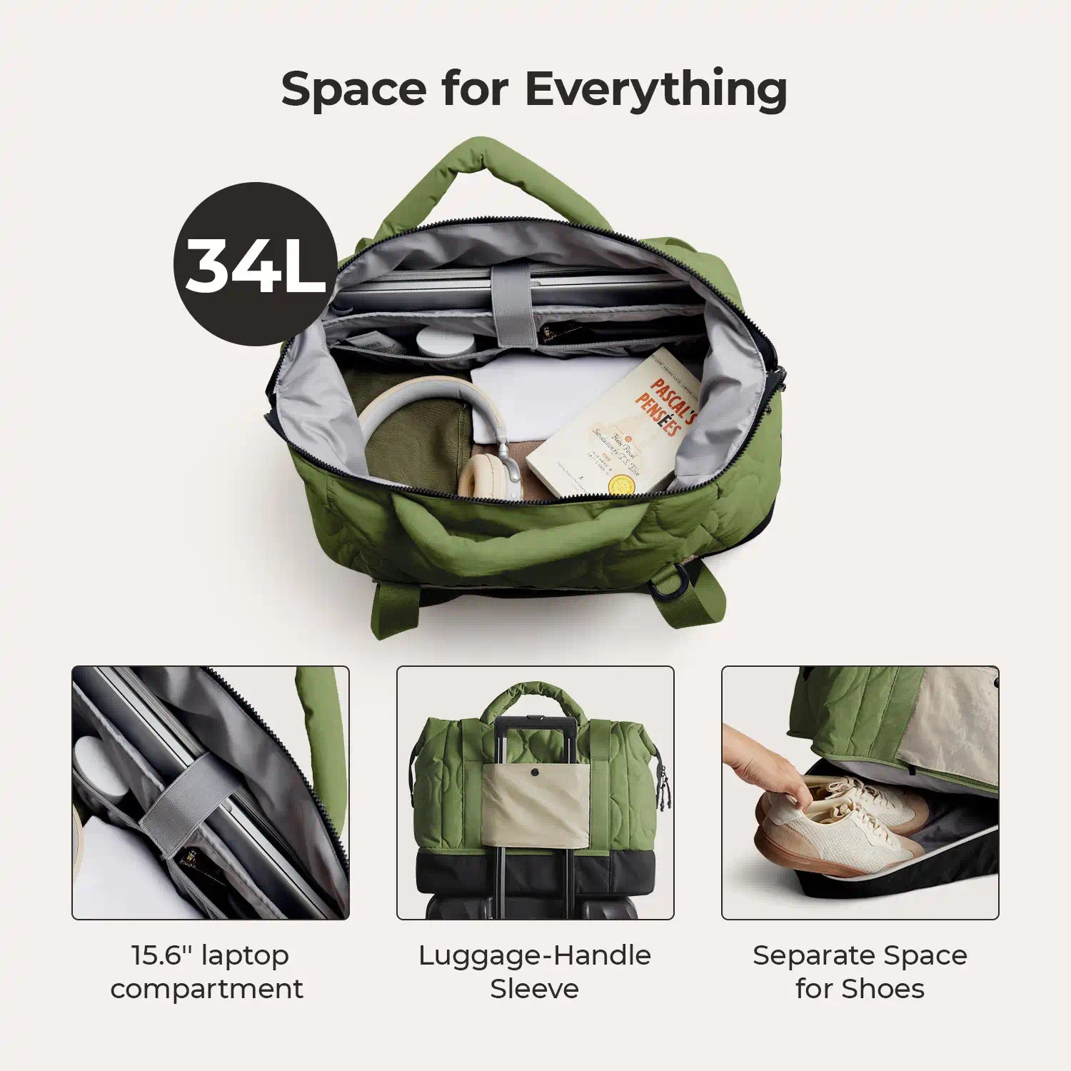 Paz Duffle Bag - Waterproof Travel Duffel Bag with Shoulder Strap, Large Gym Bag for Men & Women - Perfect for Workout, Travel, Sports & Weekend Getaways