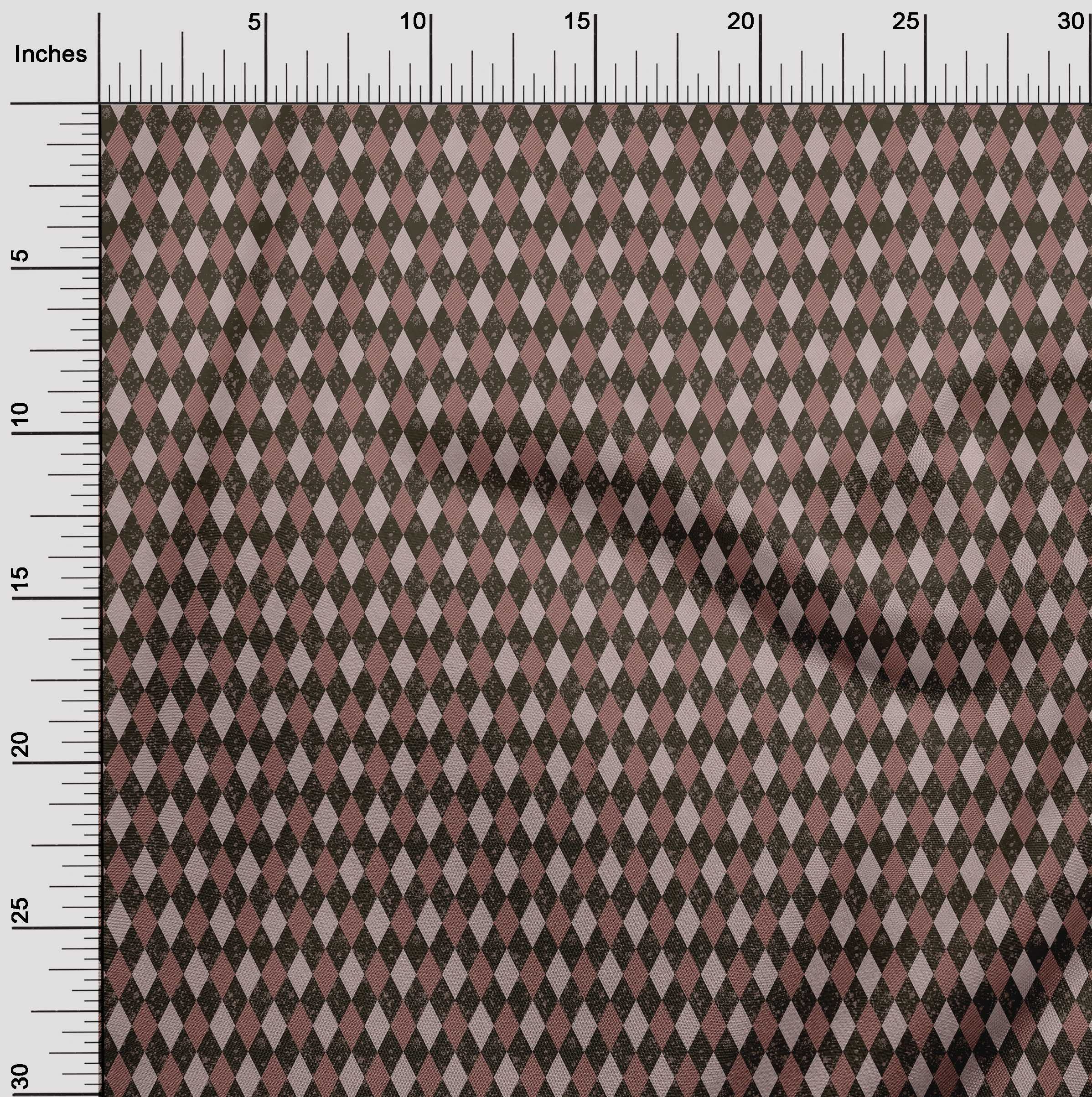 Velvet Dark Chocolate Fabric for Argyle Craft Projects - 58 Inch Wide Decor Fabric