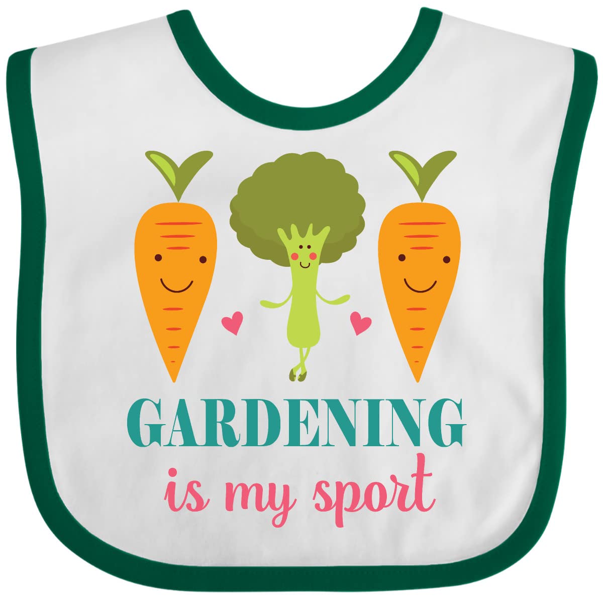 Inktastic Gardening Is My Sport Baby Bib - Cute Gardener Bib for Infants & Toddlers - Perfect for Feeding, Playtime & Outdoor Activities