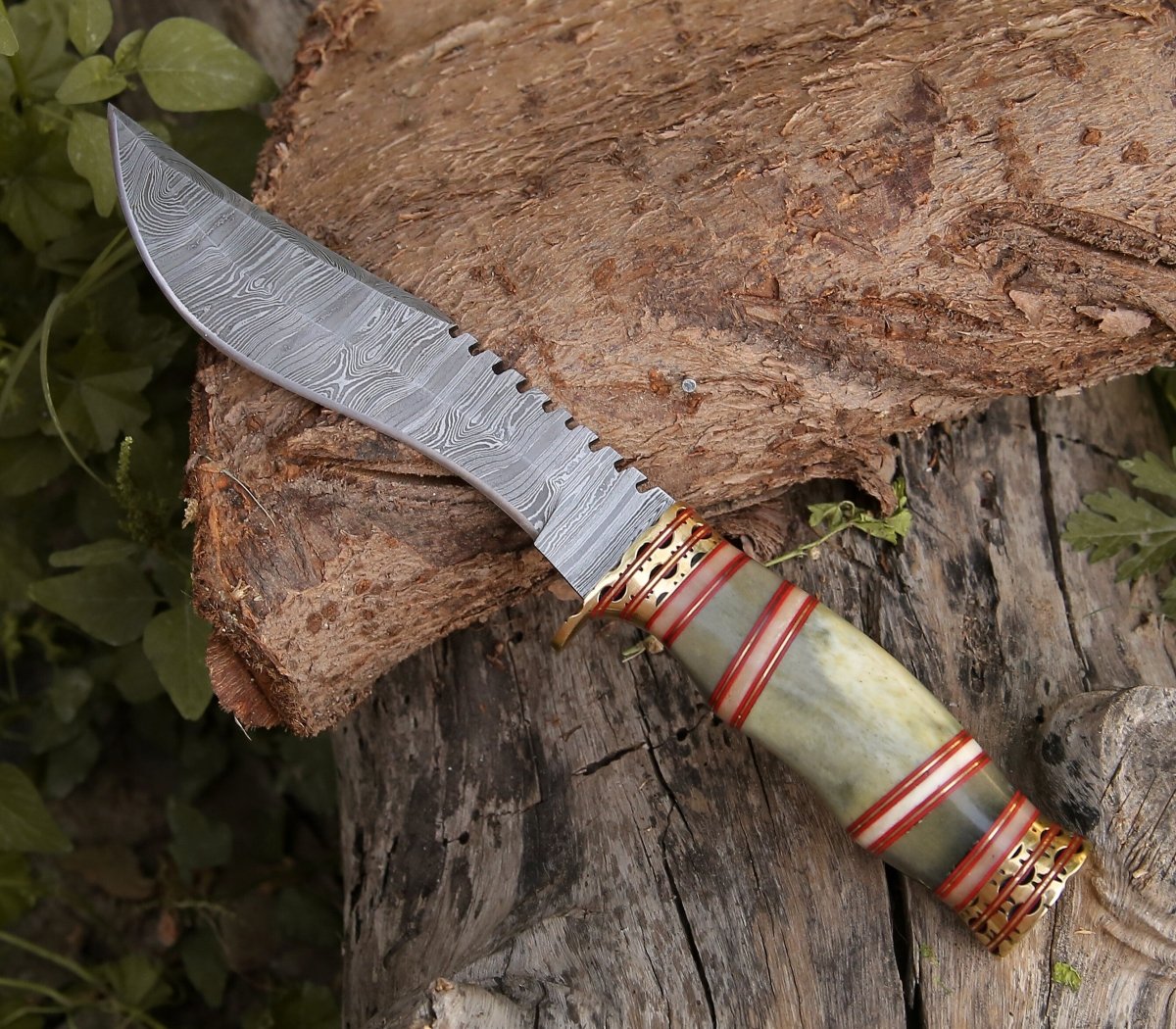 Premium Mythic Kukri Knife with Authentic Bone & Brass Handle - Tactical Survival Tool for Outdoor Camping, Hunting & Bushcraft Adventures