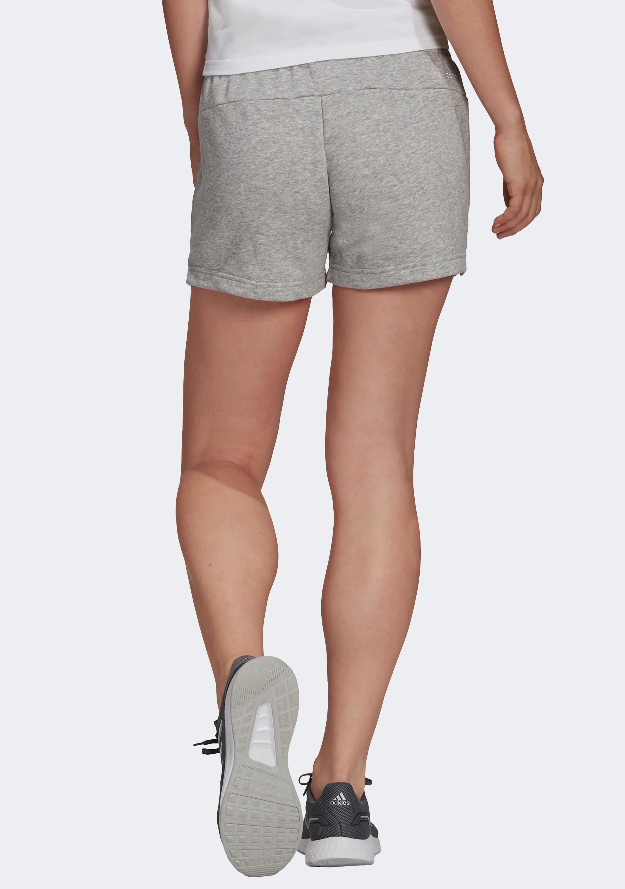 Adidas Women's Essentials Slim Logo Shorts - Comfortable Athletic Shorts for Running, Yoga & Gym Workouts - Perfect for Casual Wear & Sports Activities