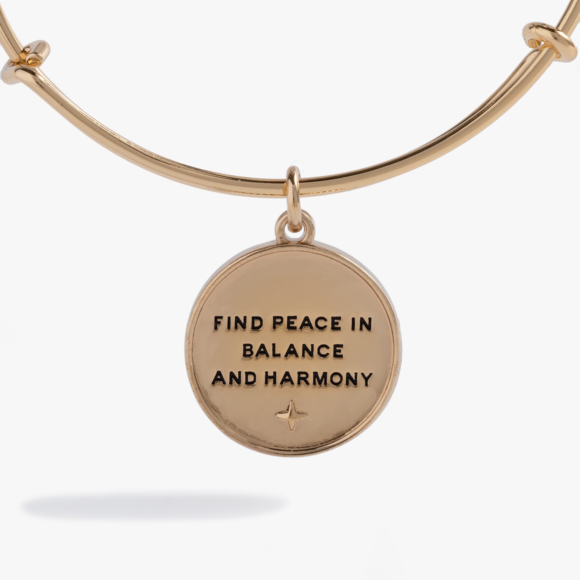 Cosmic Balance Charm Bangle - Adjustable Healing Crystal Bracelet for Women, Positive Energy Jewelry for Meditation, Yoga & Spiritual Wellness