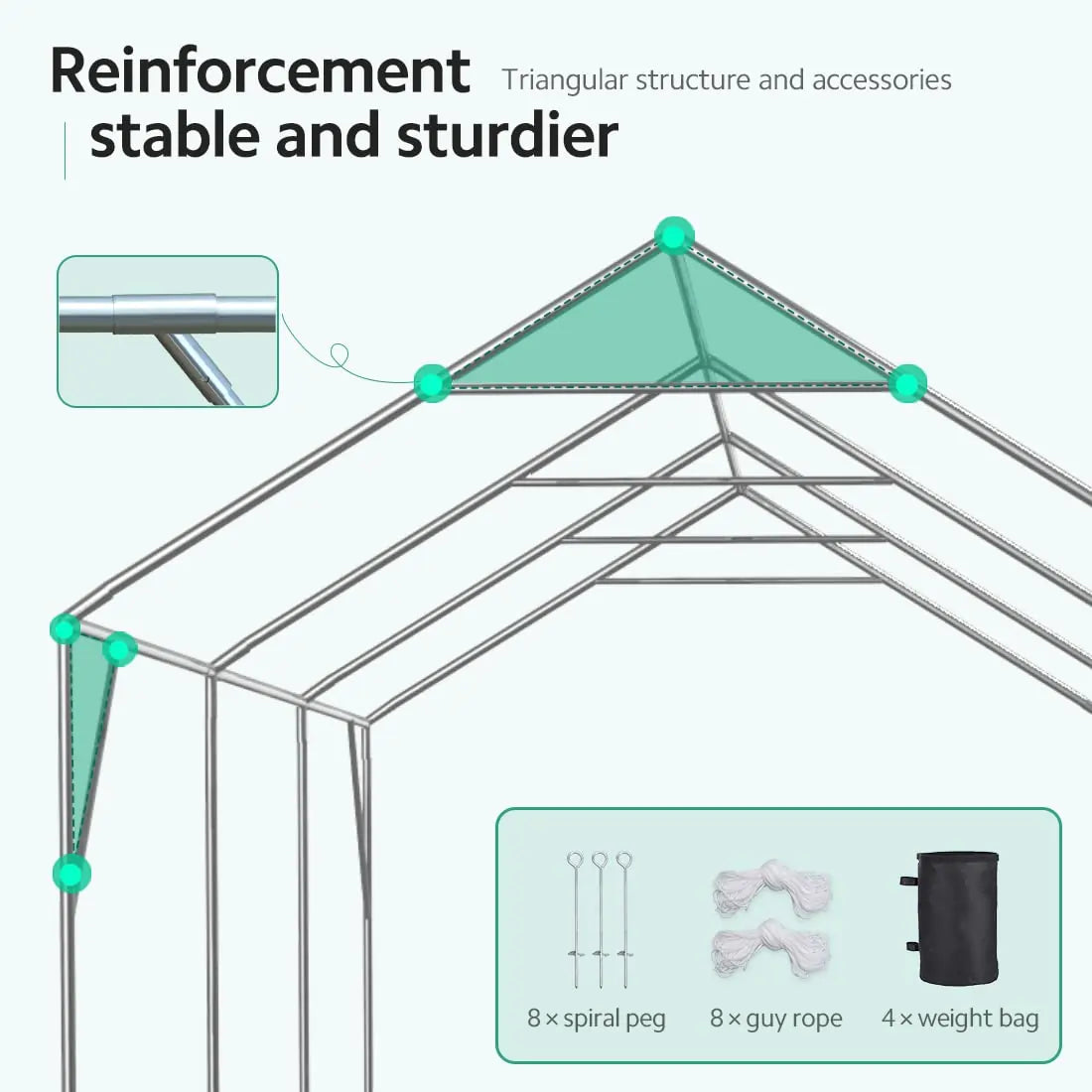 20'x10' & 20'x12' Heavy Duty Carport Canopy Shelter - Weatherproof Outdoor Car Cover for Vehicles, RV, Boat - Perfect for Driveway, Backyard & Storage Protection