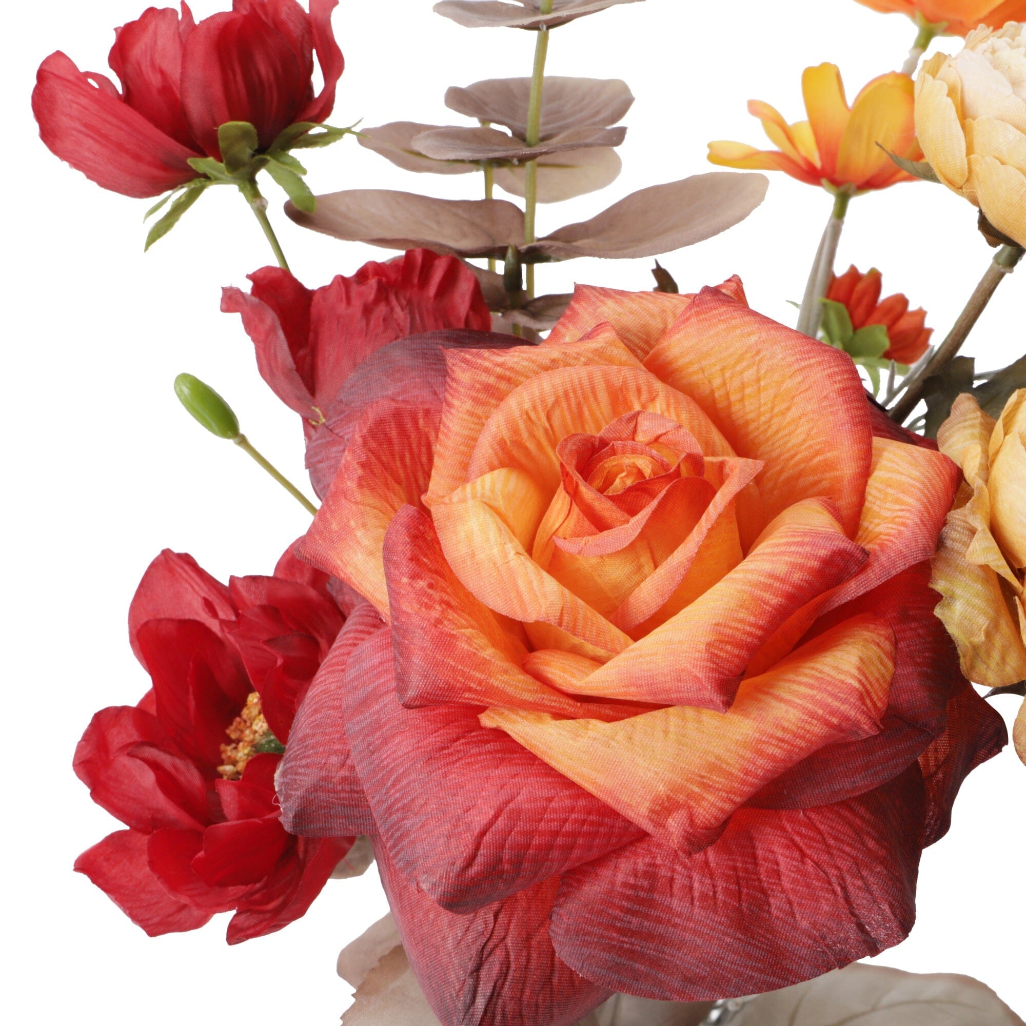 Premium Red Rose & Cosmos Mixed Bouquet - Fresh Cut Flowers for Weddings, Anniversaries & Romantic Gifts