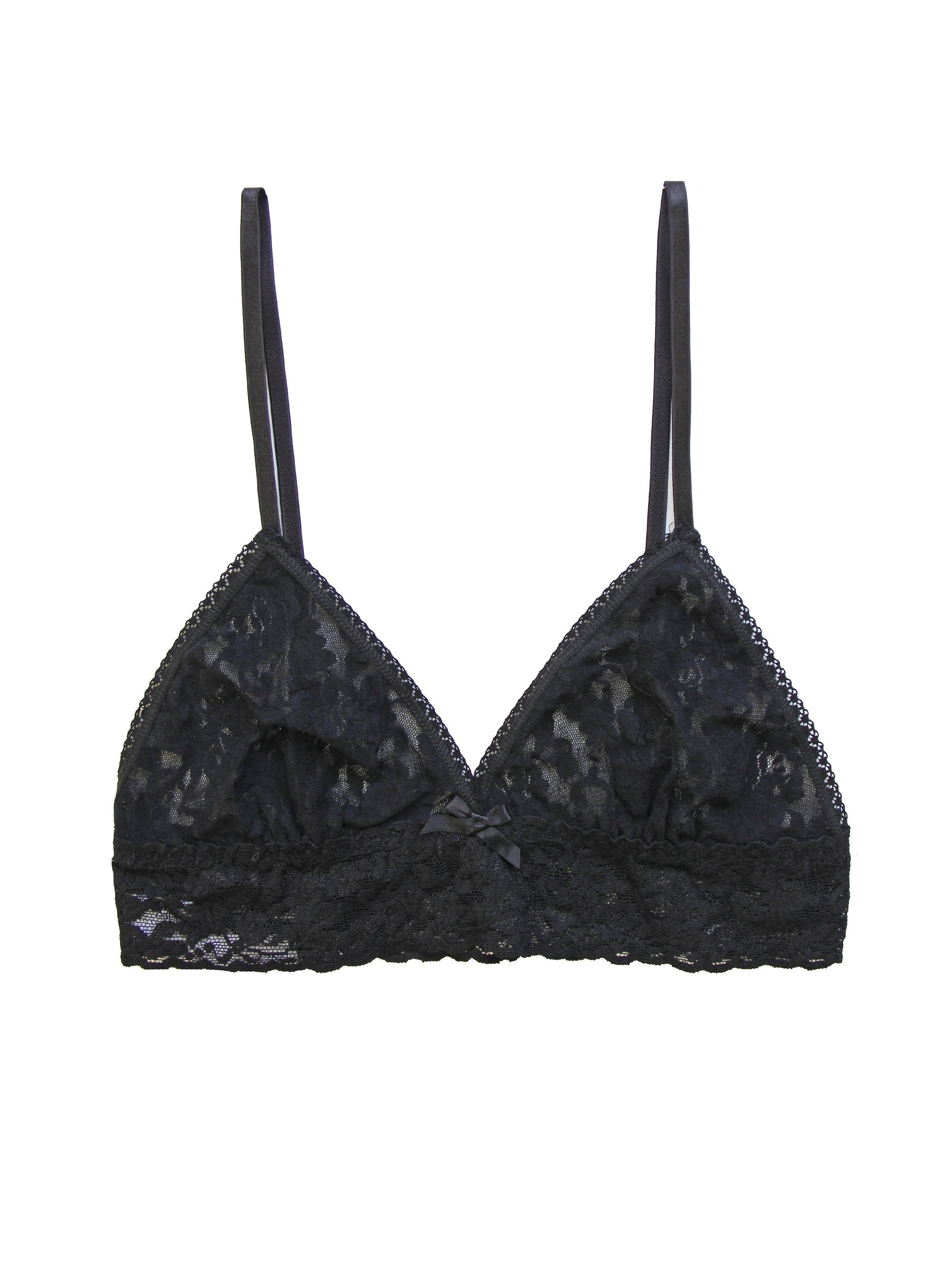 Hanky Panky Signature Lace Triangle Bralette - Comfortable Wireless Bra for Women, Sexy Lingerie for Everyday Wear & Special Occasions