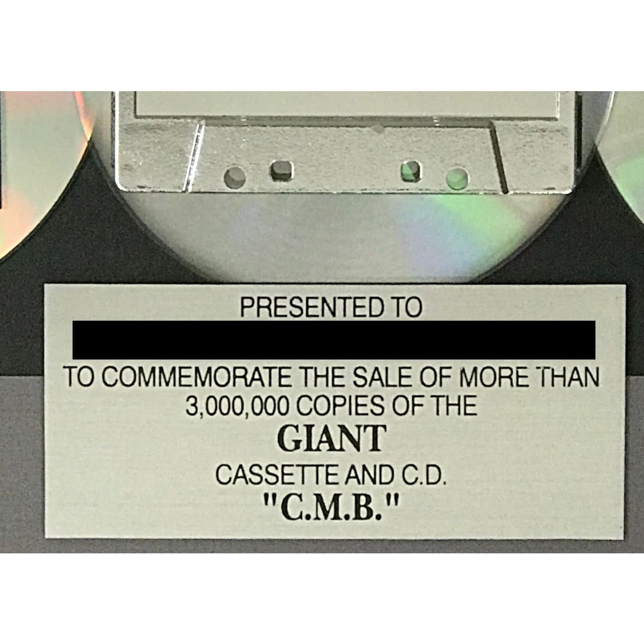Color Me Badd C.M.B. 3x Multi Platinum Album Award - Signed by Group | Certified RIAA Award | Perfect for Music Collectors & 90s R&B Fans