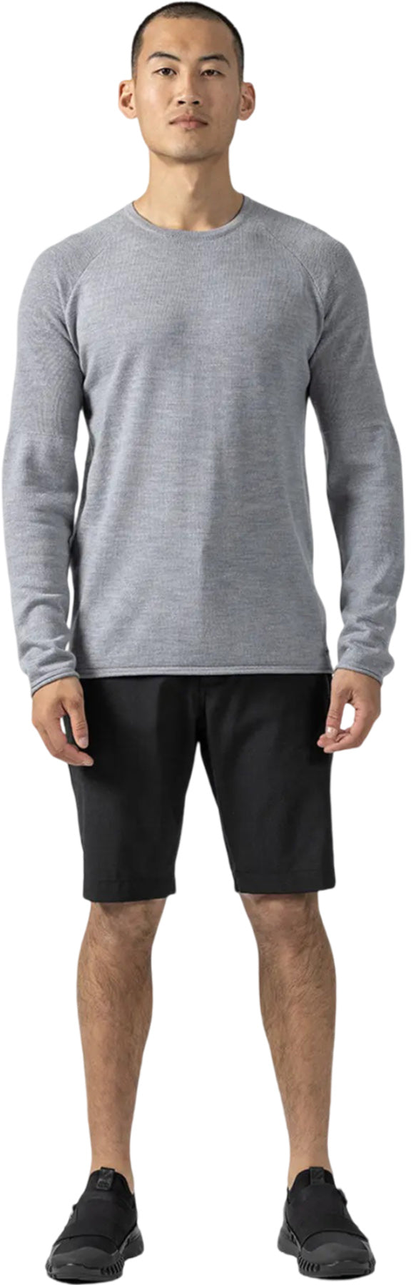 14 Gauge Merino Wool Long Sleeve Crewneck Sweater for Men - Warm Winter Layering & Casual Office Wear