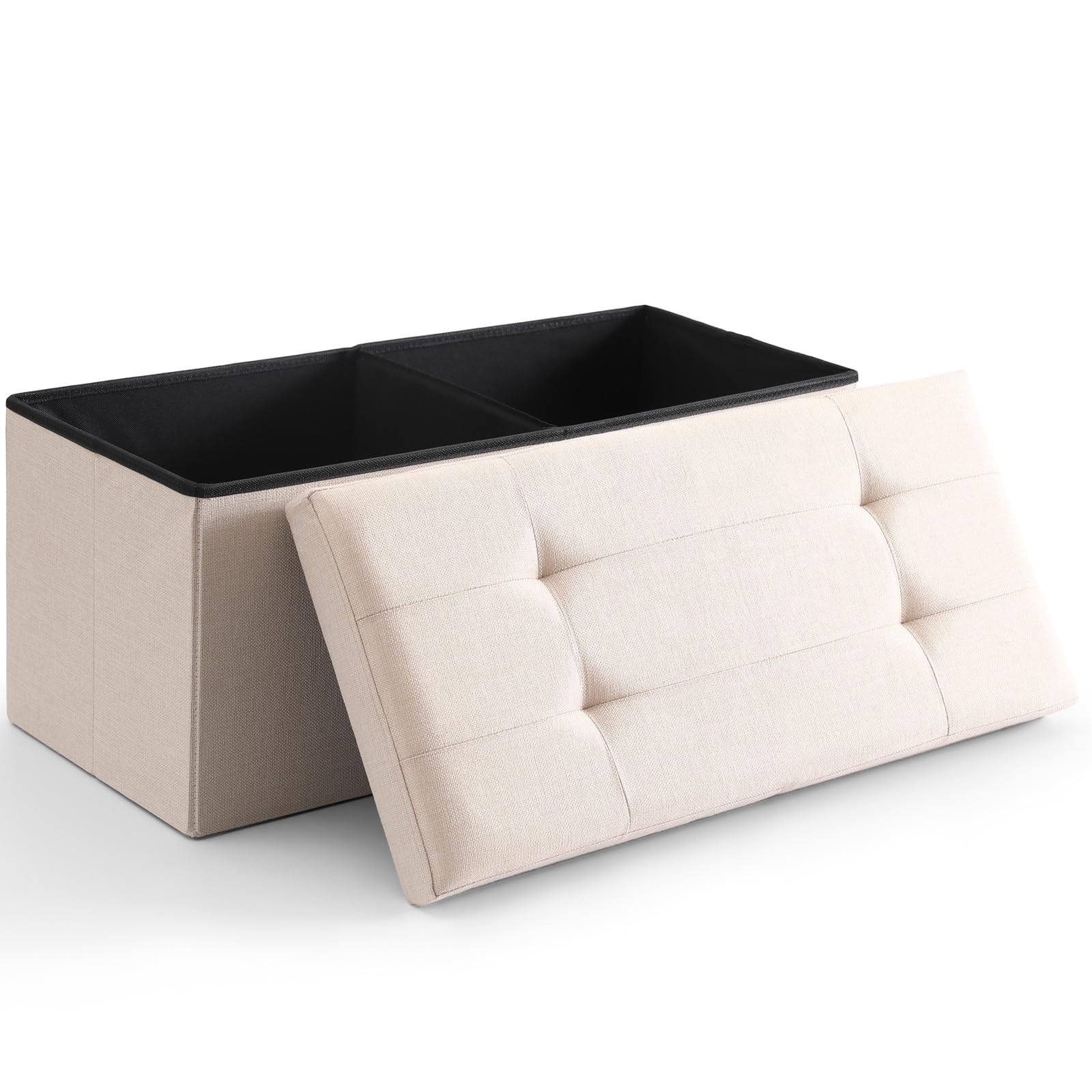 Cuyoca Foldable Storage Ottoman Bench - 30