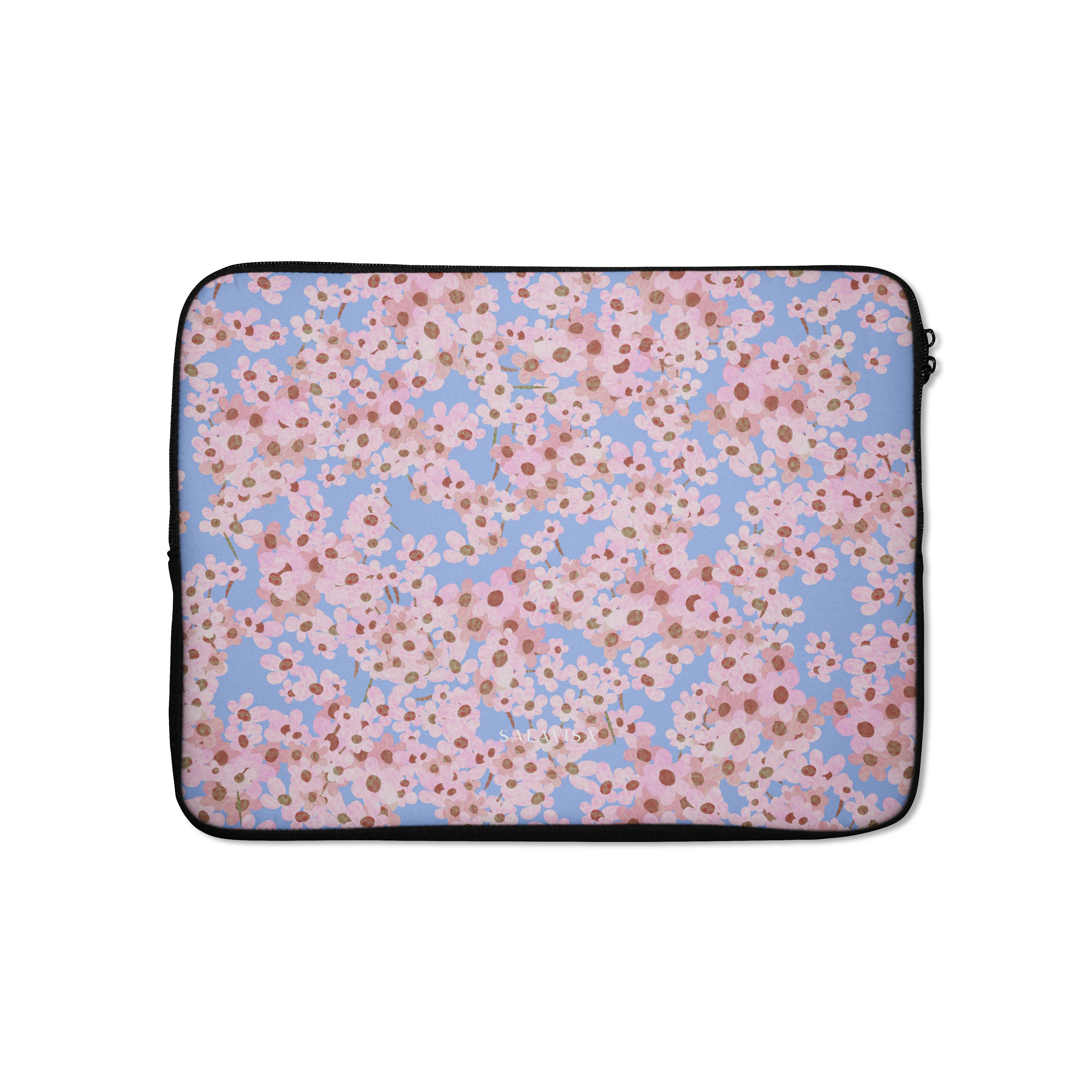 Stylish Ditsy Floral Laptop Sleeve for MacBook Air Pro 13-15 Inch - Protective Computer Case Cover for Women & Students - Perfect for Office, School, Travel & Commuting