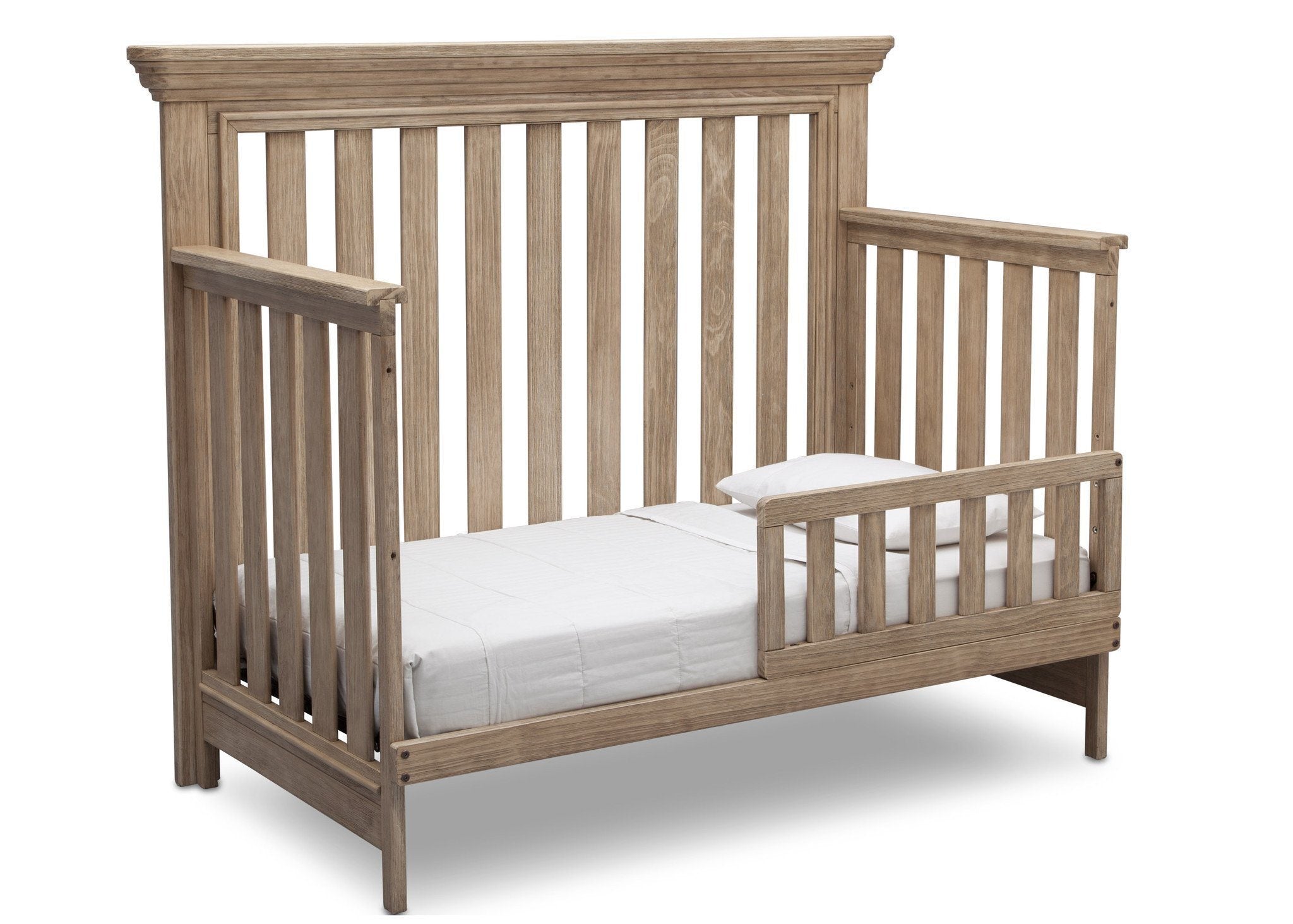 Langley 4-in-1 Convertible Baby Crib - Toddler Bed, Daybed & Full-Size Bed - Safe Nursery Furniture for Newborns to Teens - Perfect for Bedrooms, Daycare & Guest Rooms