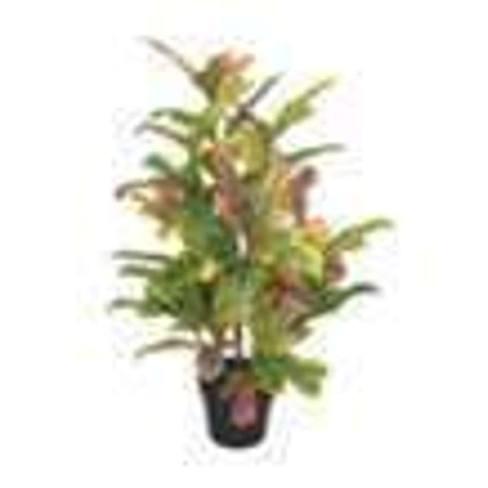 Premium 90cm Artificial Codiaeum Plant - Realistic Fake Croton for Home & Office Decor - Perfect for Living Room, Bedroom, or Indoor Spaces