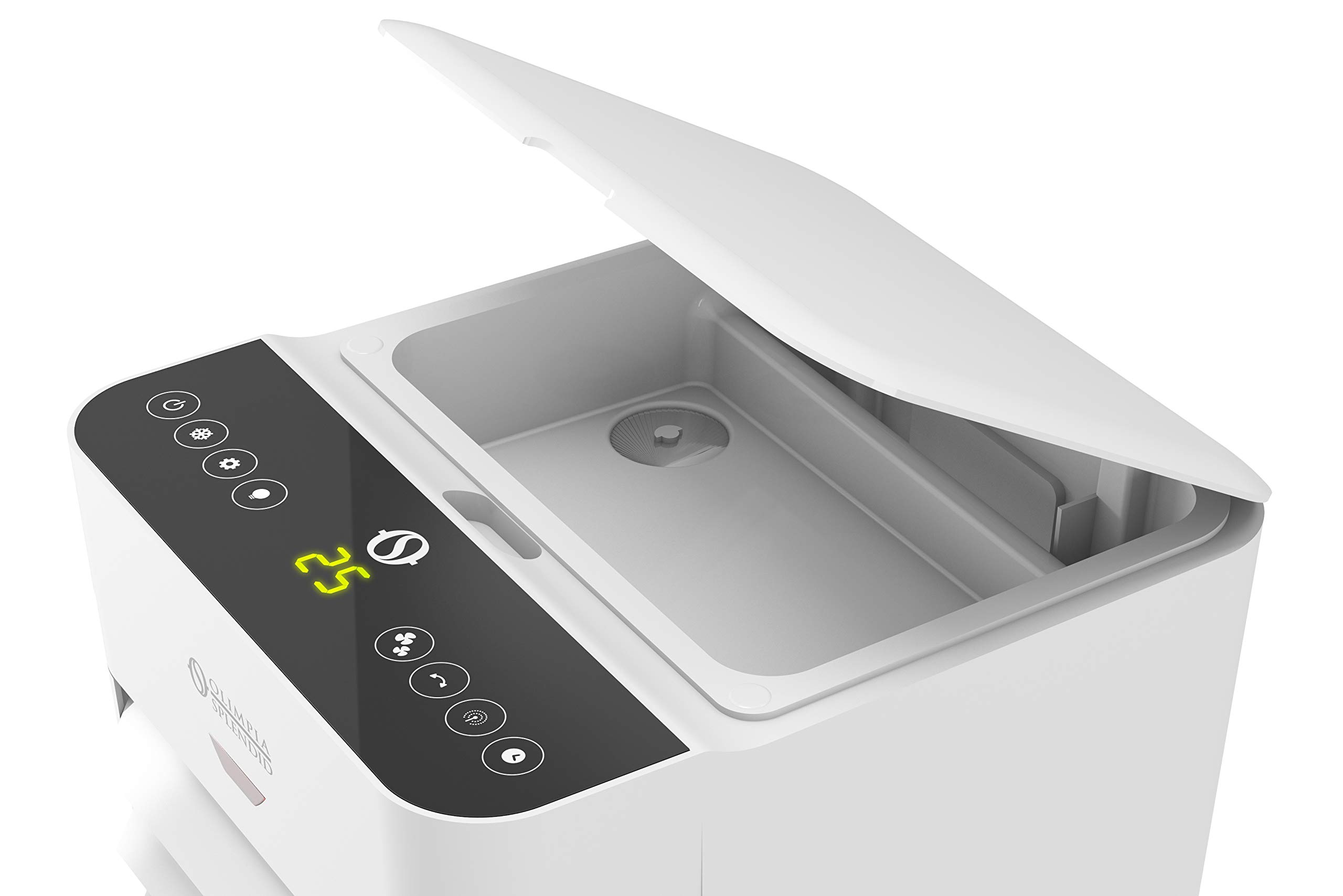 Olimpia Splendid 99310 Peler 6C Air Cooler & Ionizer with Timer, 6L Removable Tank, 450 m3/h Air Flow, 75W, White (Refurbished) - Perfect for Bedroom, Office & Home Cooling