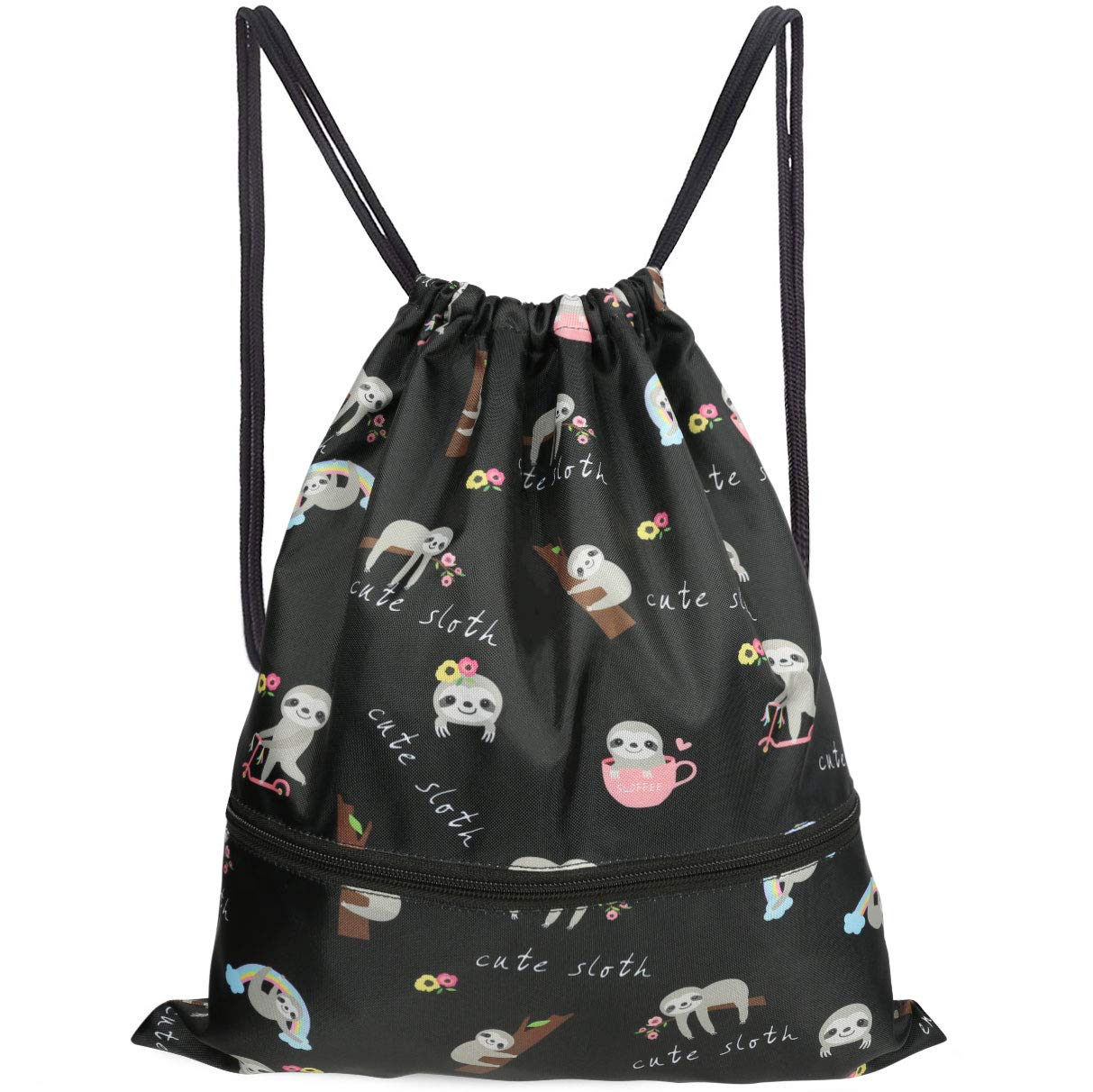 Waterproof Gym Drawstring Bag - Lightweight Sports Backpack for Men, Women & Kids - Perfect for Workout, Running, Yoga & Travel Accessories