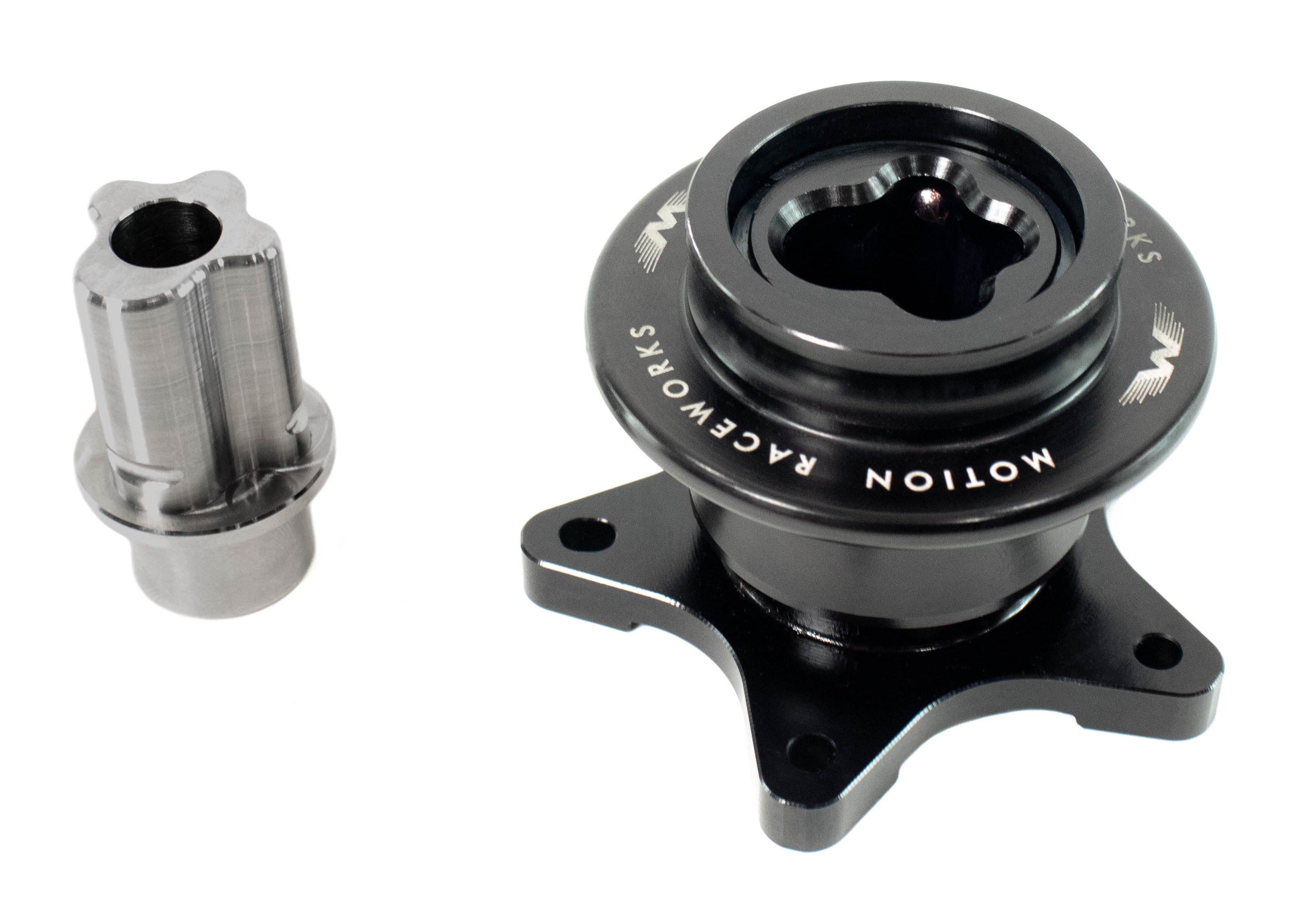 Motion Raceworks Pro Titanium SFI Quick Release Steering Hub - 5 Bolt Pattern 15-300mm - High Performance Racing Steering System for Drift, Track & Off-Road Vehicles