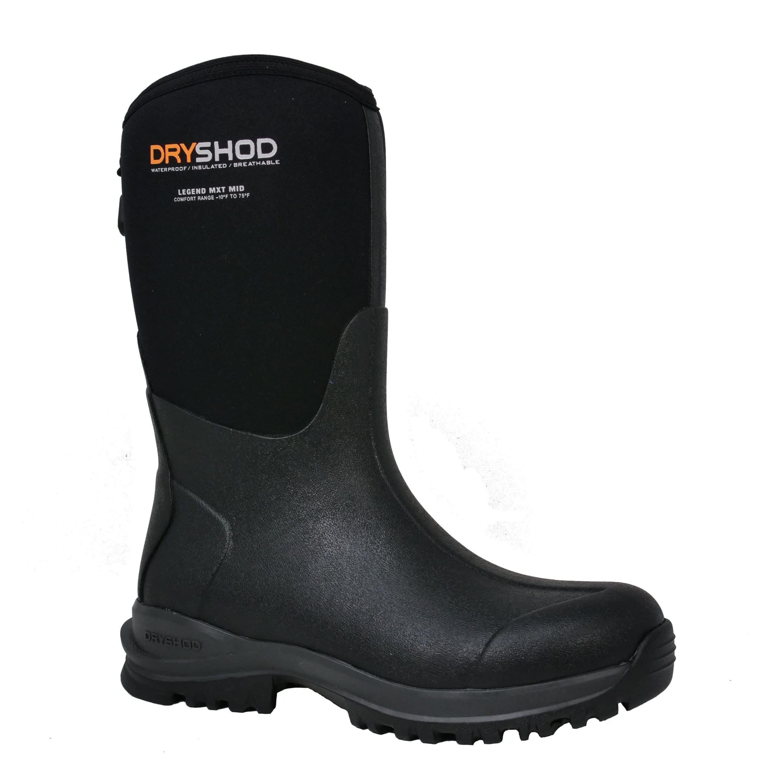 Dryshod Women's Legend MXT Adventure Rubber Boots - Mid-Height Waterproof Pull-On Work Boots for Hiking, Farming & Outdoor Activities