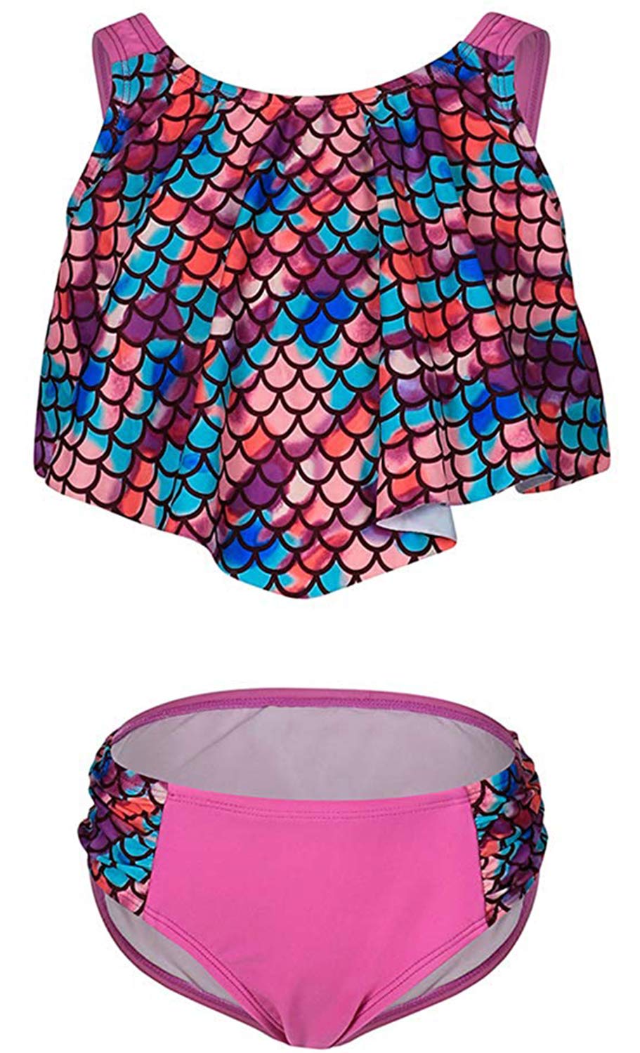 DUSISHAN Girls Two Piece Swimsuit - Flowy Bikini Set for Teens, Beachwear, Swimwear, Summer Vacation, Pool Party, Water Sports