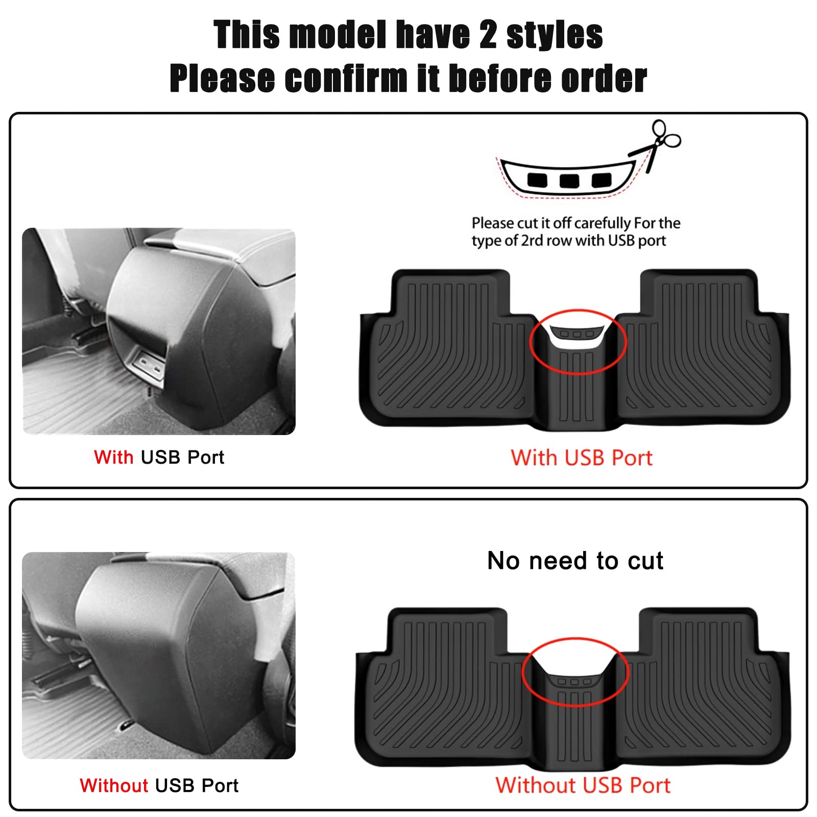 AUXKO Custom Fit All Weather Floor Mats for Honda Civic 2022-2025 & Acura Integra 2023-2025 | Sedan/Hatchback/Si Models | Heavy Duty Anti-Slip Car Floor Liners | Perfect for Daily Commute, Road Trips and All-Season Protection