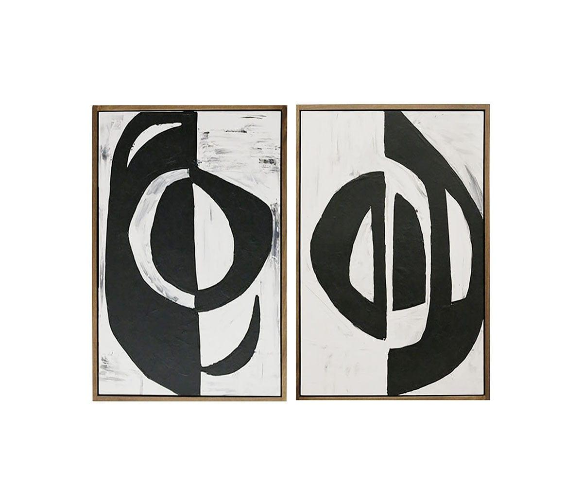 Abstract Glimpses Wall Art Set - Modern Canvas Paintings for Living Room, Bedroom & Office Decor - Perfect for Home & Office Interior Design