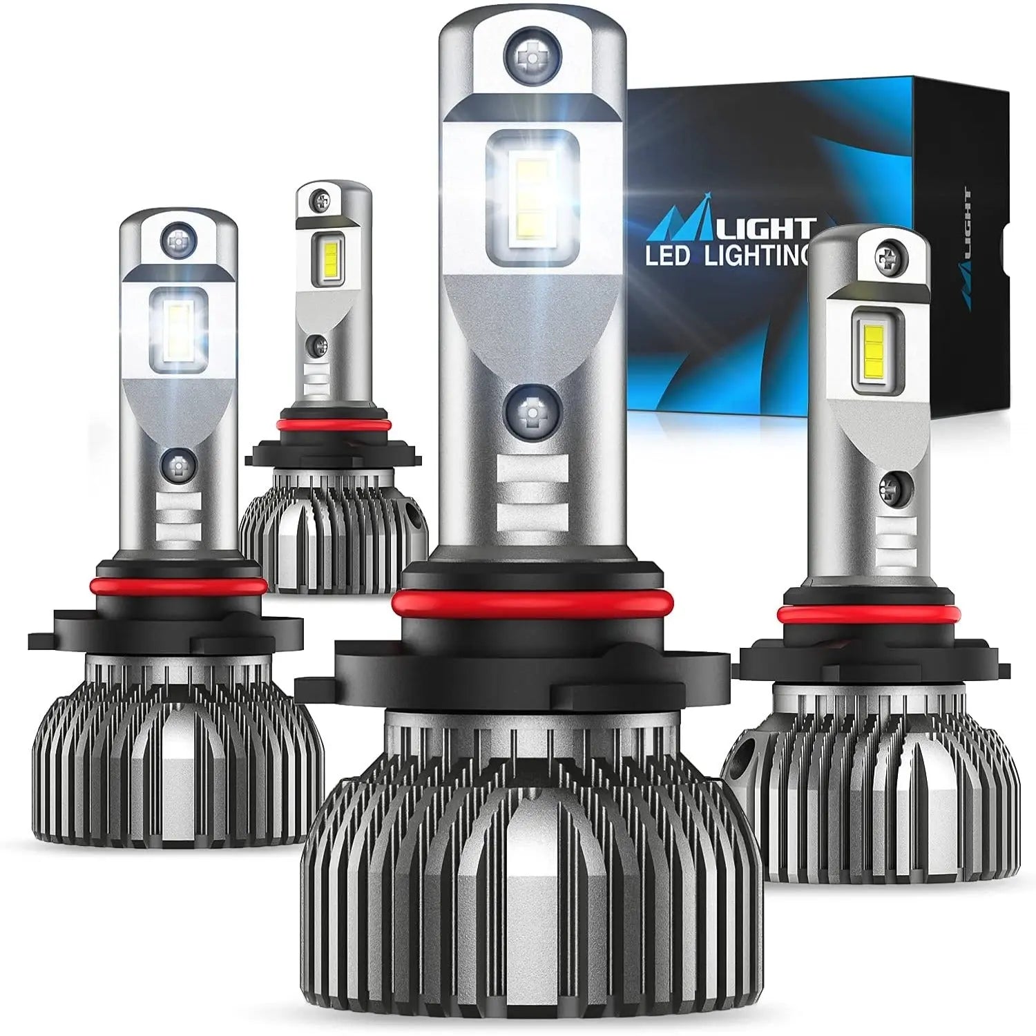 9005 9006 LED Headlight Bulbs E30 Series 140W 28000LM 6500K Cool White IP67 Waterproof - 4 Pack | High Brightness for Cars, Trucks, SUVs | Perfect for Night Driving and Off-Road Adventures