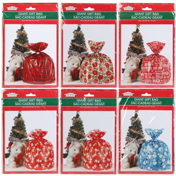 Premium Oversized Christmas Gift Bags Set of 6 - 36