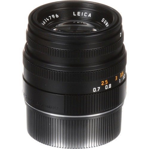 Leica Summicron M 50mm f/2.0 Manual Focus Prime Lens for Leica M Mount Cameras - Black | Perfect for Street Photography, Portraits & Low Light Shooting