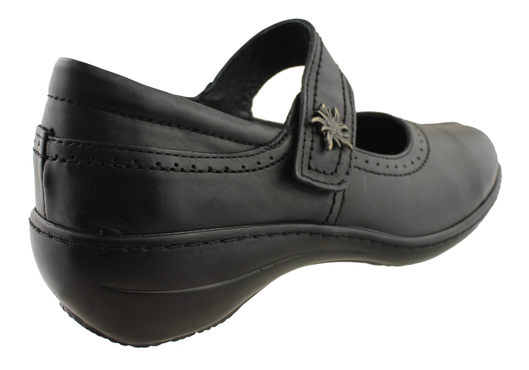Comfort 961 21 Women's Genuine Leather Mary Jane Shoes - Classic Slip-On Style for Work, Office & Casual Wear