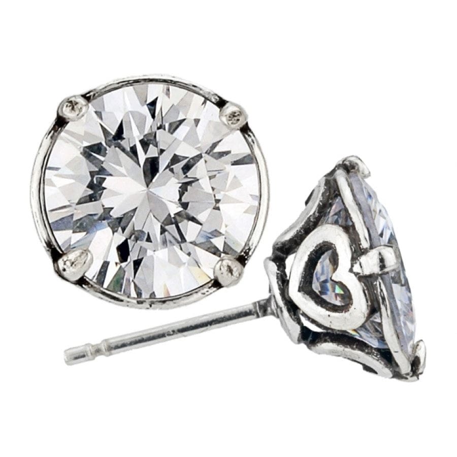 Brilliance 9MM Post Earrings - Hypoallergenic Cubic Zirconia Studs for Women, Perfect for Everyday Wear, Work & Special Occasions