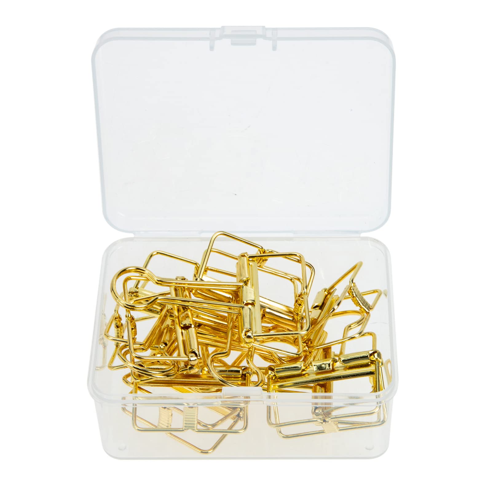 10Pcs Gold Dovetail Binder Clips - Medium & Small Metal Paper Clamps for Office, School, Home - Stainless Steel Multifunctional Document Clips for Organizing Files, Notes, Money, Recipes