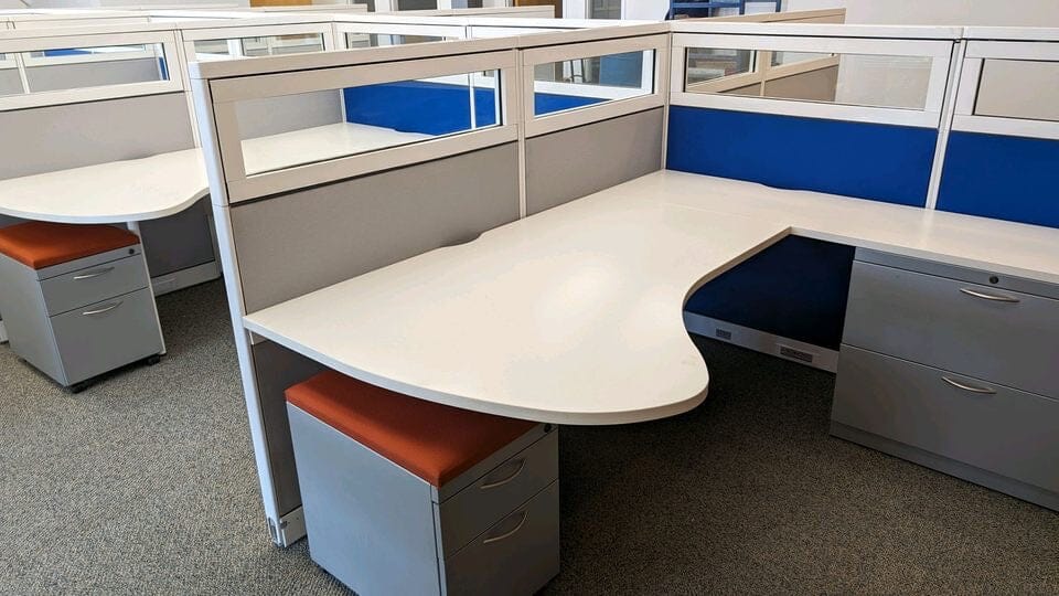 High-Quality Used Steelcase Cubicles for Office & Workspace - Durable & Affordable Office Partitions