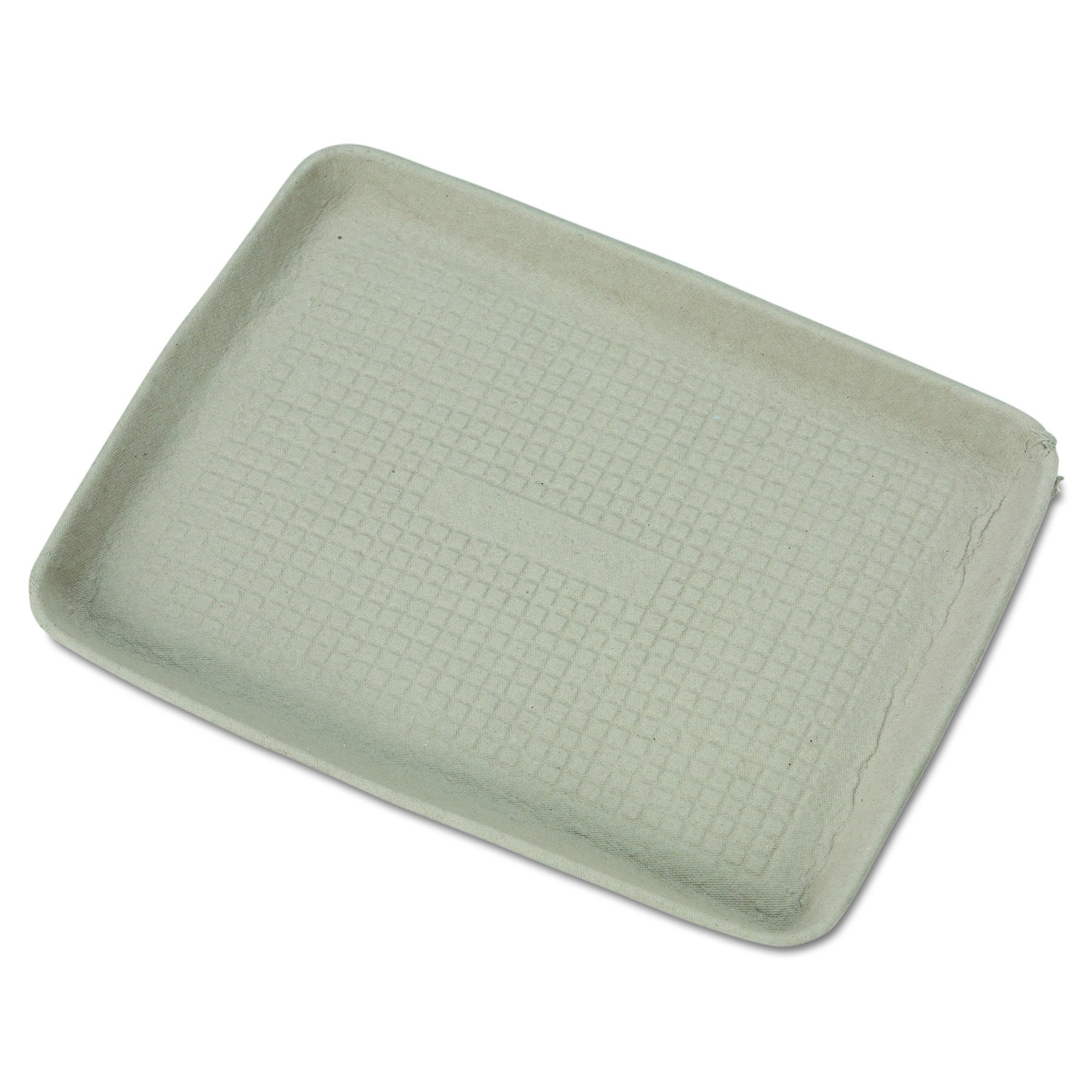 Chinet 20815 StrongHolder Molded Fiber Food Trays - 9 x 12 x 1 Inch Beige Rectangular Disposable Serving Trays (Case of 250) - Perfect for Catering, Parties & Takeout Meals