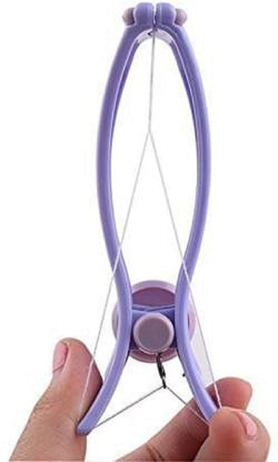 Professional Eyebrow & Facial Hair Removal Kit - Precision Tweezers, Wax Strips & Threading Tool for Smooth Skin | Women's Beauty Essentials (Purple) | Perfect for Salon, Home Use & Travel Grooming