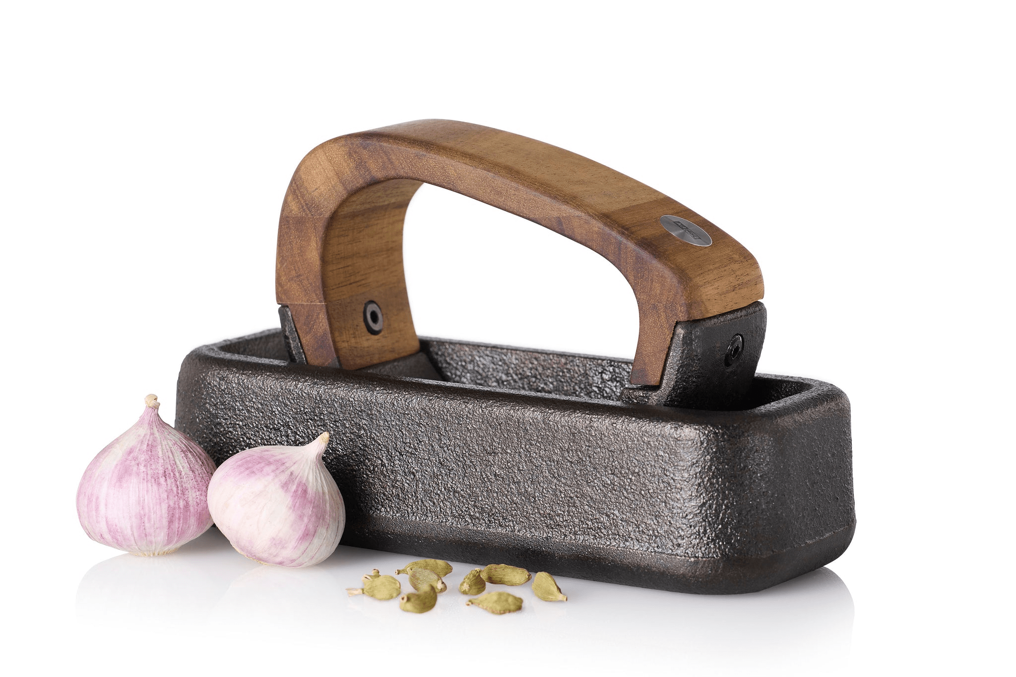 Premium AdHoc Rocking Mortar and Pestle Set - Natural Stone Spice Grinder for Herbs, Seeds & Spices - Perfect for Cooking, Baking & Crafting - Ideal for Home Kitchen & DIY Projects