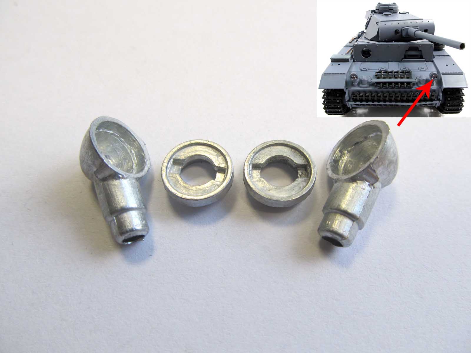 MATO 1/16 Henglong RC Tank Parts - Metal Suspension Bars, Tracks, Wheels, Gearbox, Motor & Firefly Barrel Spring Set | Upgrade Kit for Radio Control Tank Models | Battle-Ready Tank Accessories for Hobbyists & Collectors