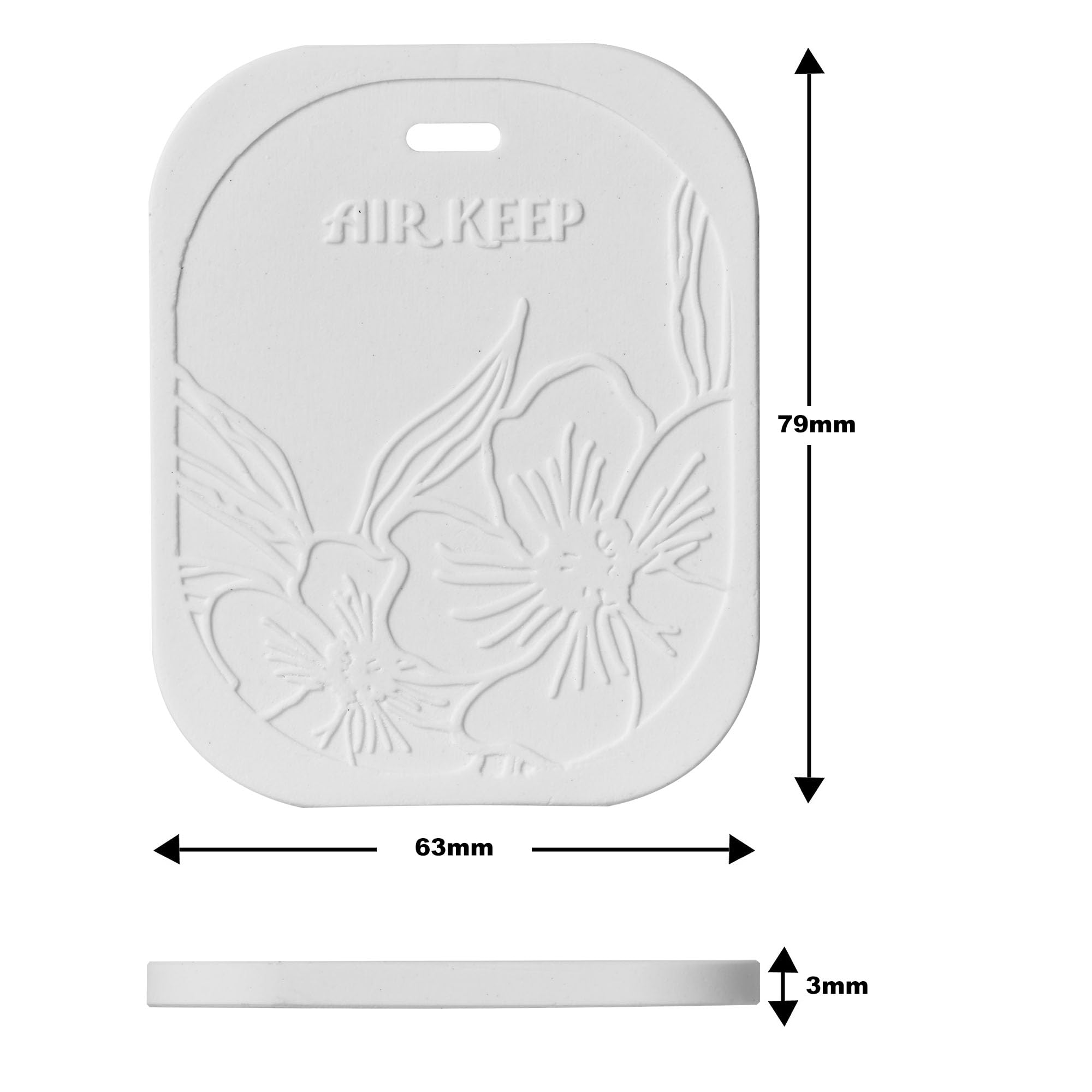 Airkeep Handmade Sandalwood Rose Ceramic Car Air Freshener - Natural Fragrance for Cars, Drawers, Closets, and Home Décor - Perfect Gift for Men and Women