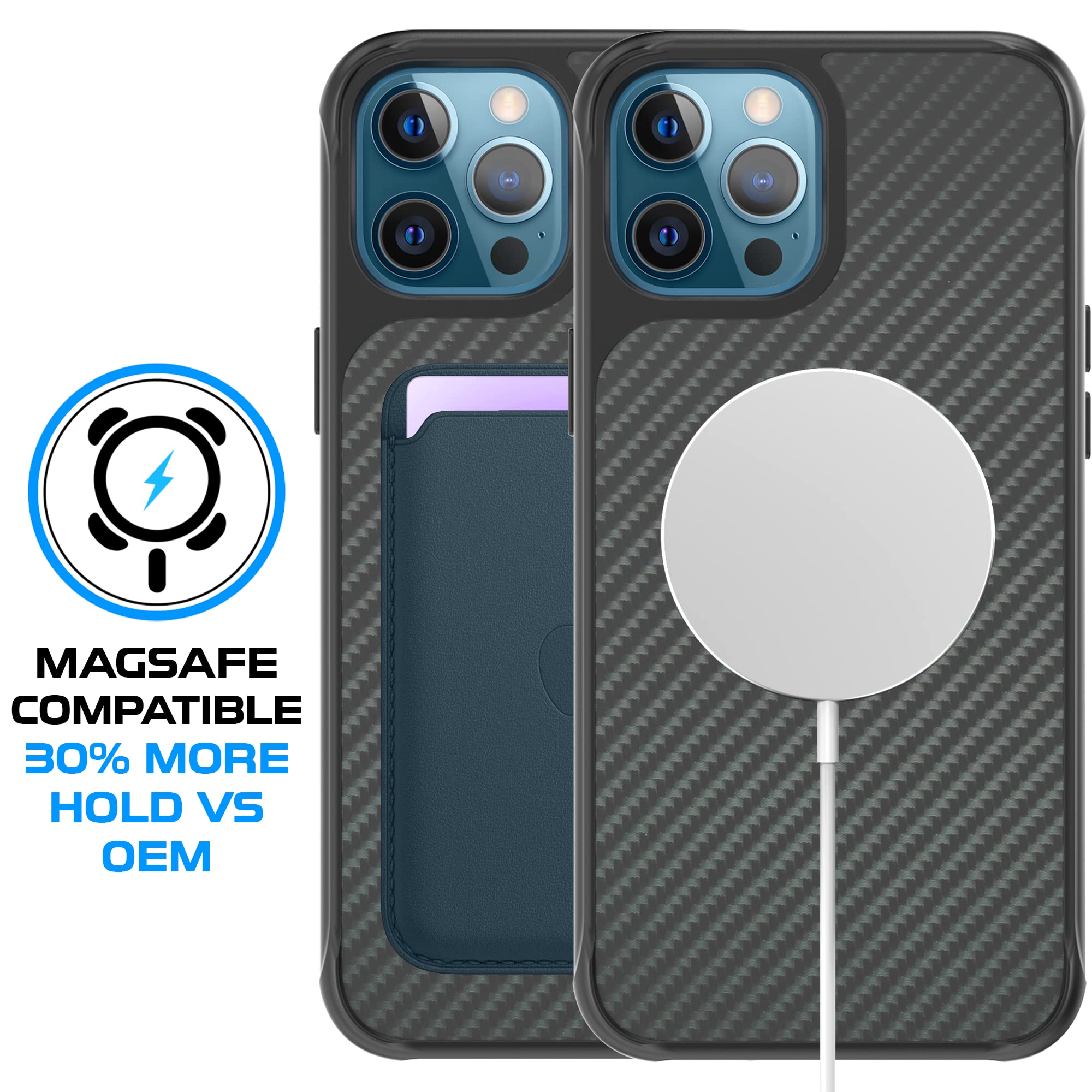 REBEL iPhone 12 Pro Max Case [Gen-2 Aramid Fiber] - MagSafe Compatible, Shockproof, Slim Protective Cover for 6.7