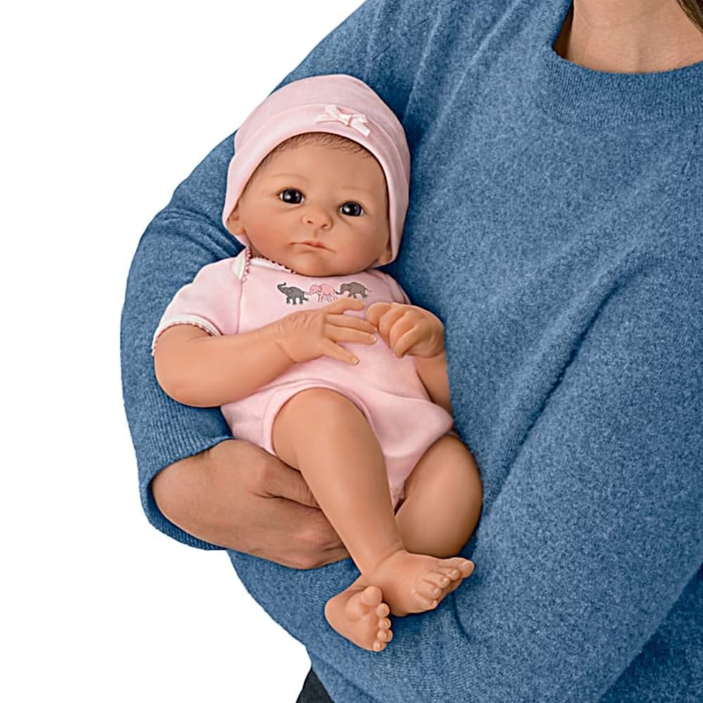The Ashton-Drake Galleries Realistic Baby Doll - Little Peanut Lifelike Reborn Doll for Collectors & Gift Giving | Nursery Decor, Photography Prop, Baby Shower Present