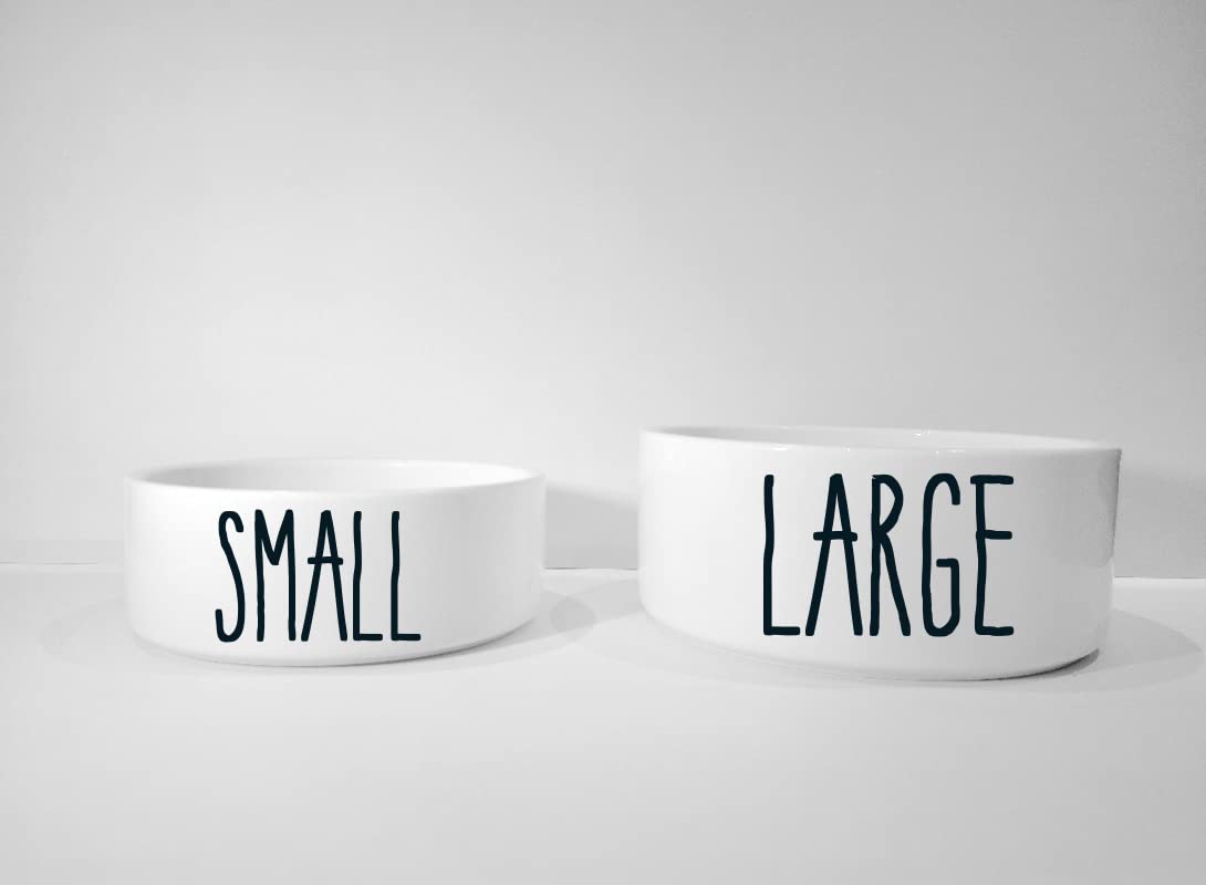 Personalized Pet Bowl with Custom Name - Ceramic Dog & Cat Food and Water Dish - Small & Large Sizes for Cats & Dogs - Perfect for Home, Travel & Outdoor Use (Hero Blue, Small)