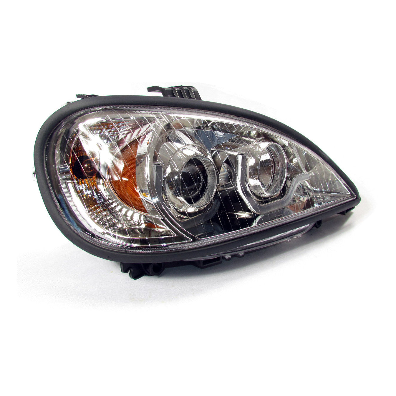 Freightliner Columbia Chrome Housing Projector Headlights - High Performance LED Headlights for Trucks | Perfect for Night Driving & Off-Road Use