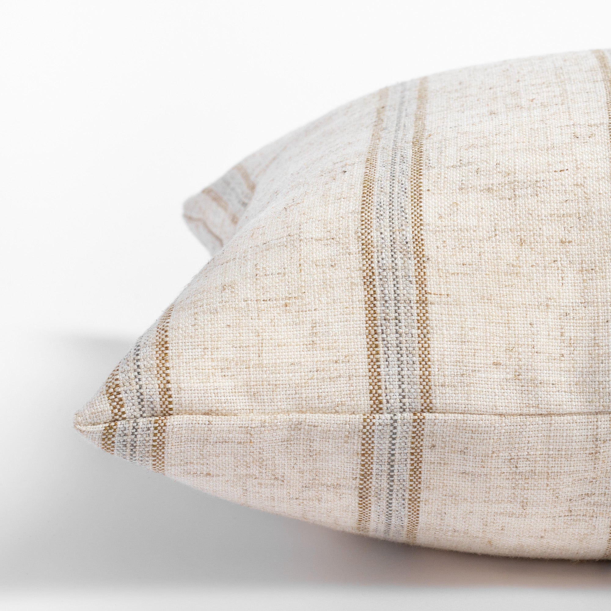 Yarmouth Stripe 14x20 Lumbar Pillow in Sandstone - Perfect for Sofa, Bed & Home Decor