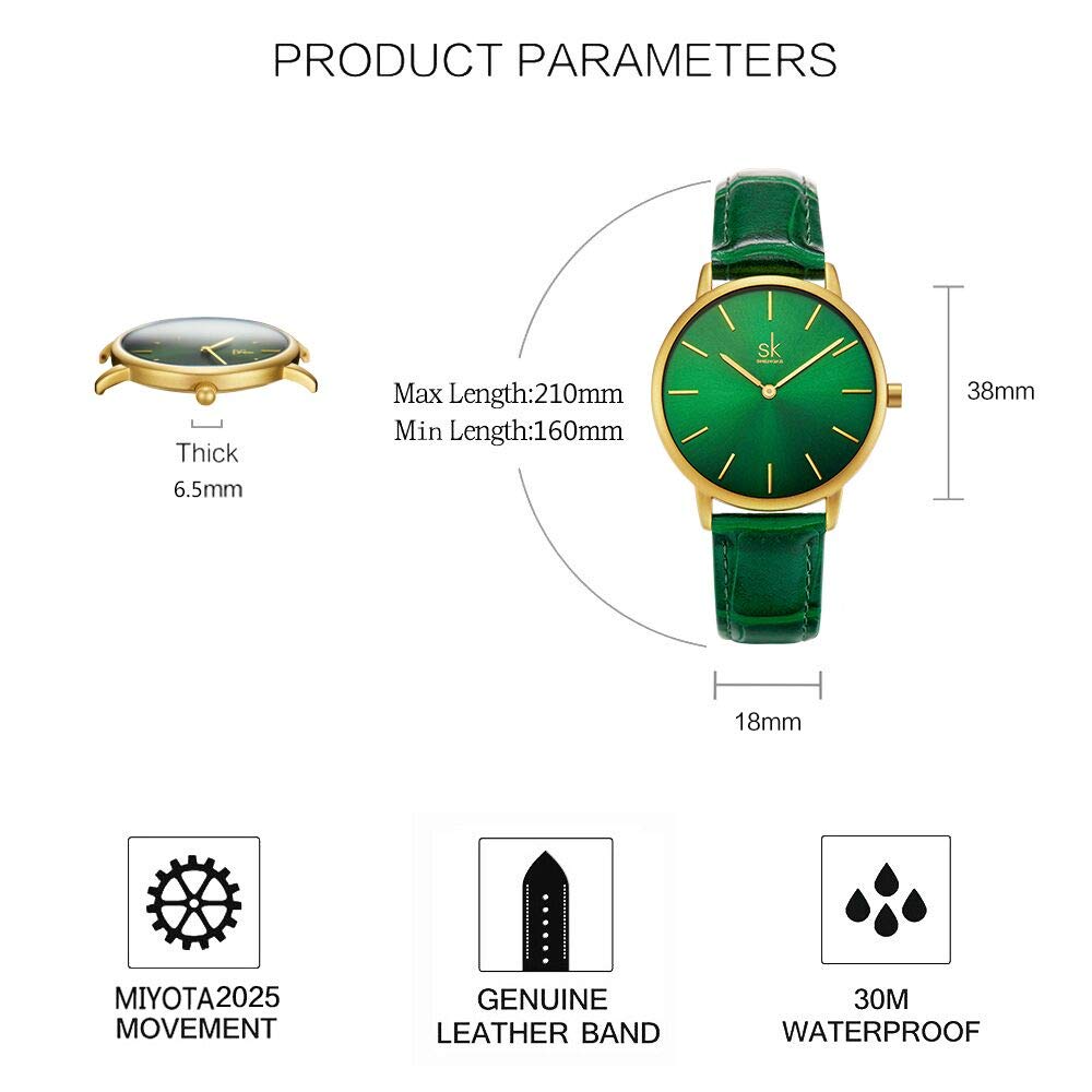 Elegant Genuine Leather Women's Watch - Simple Creative Business Wristwatch for Ladies | Perfect for Office, Formal Events & Everyday Wear