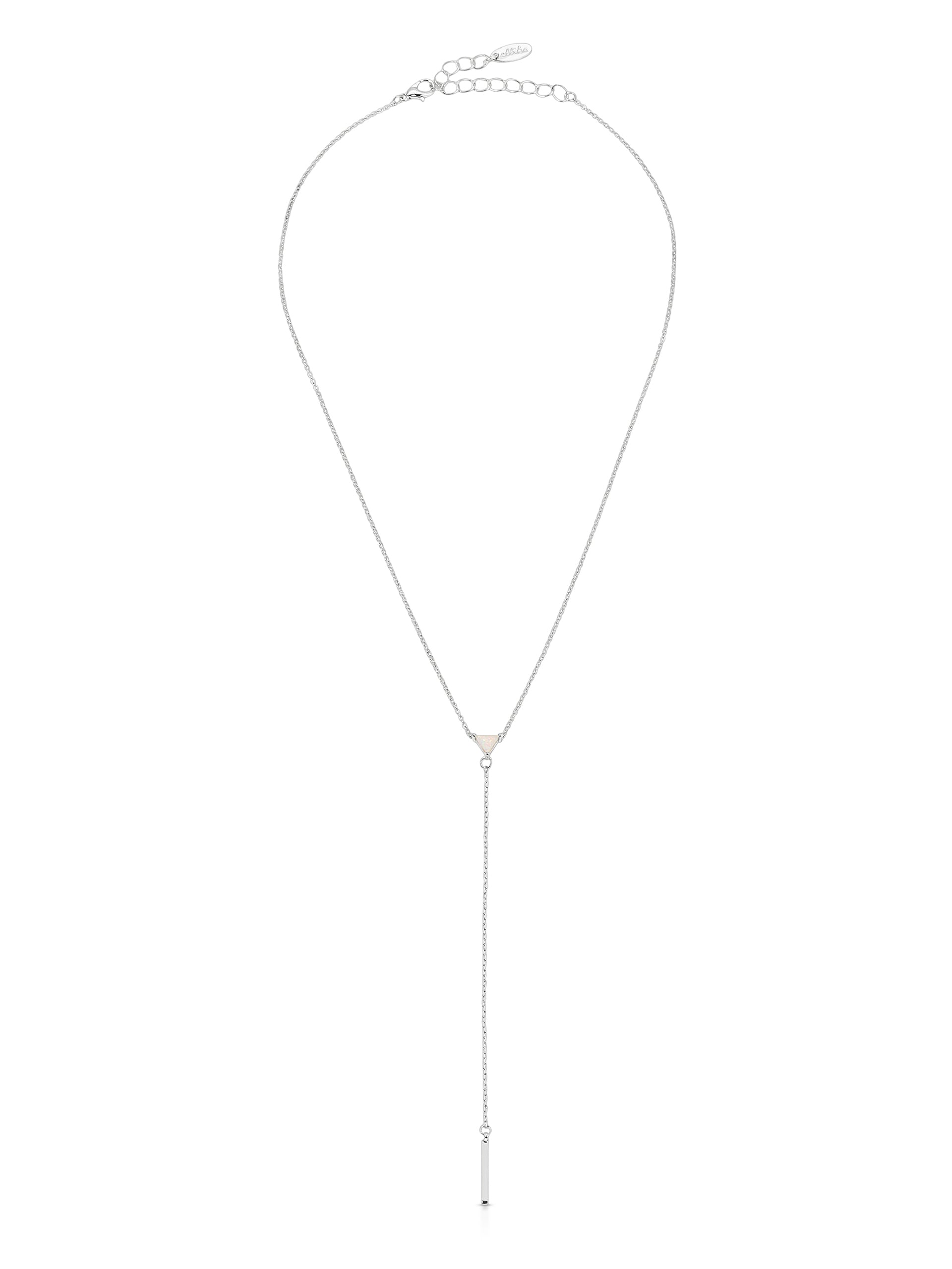 Layered Opal Lariat Necklace Set of 3 - Elegant Stackable Necklaces for Women, Perfect for Weddings, Parties & Everyday Wear