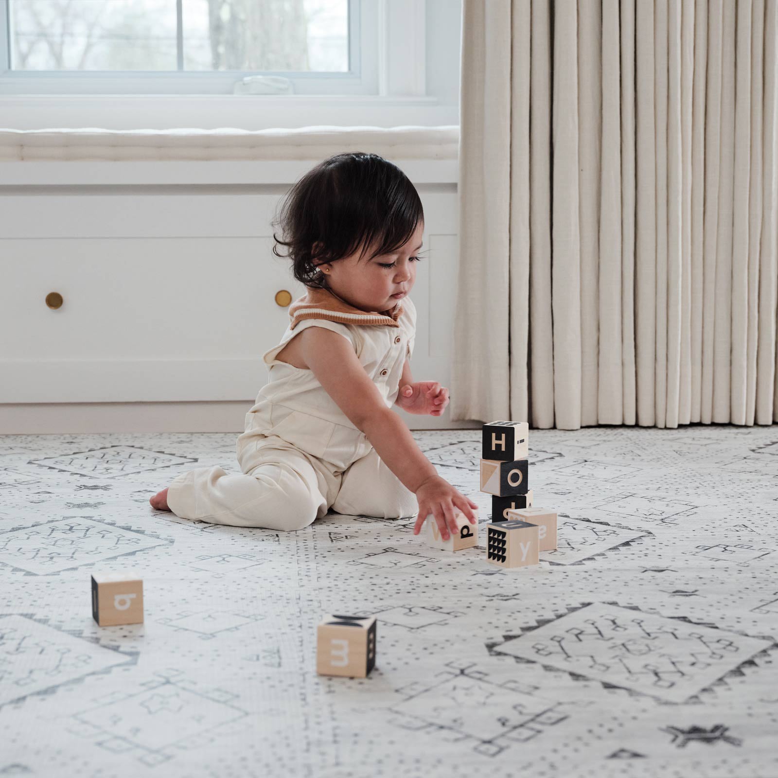Little Nomad Play Mat | Ula - Non-Toxic Baby Play Mat for Crawling & Tummy Time | Soft & Safe Floor Mat for Kids Nursery, Playroom & Daycare